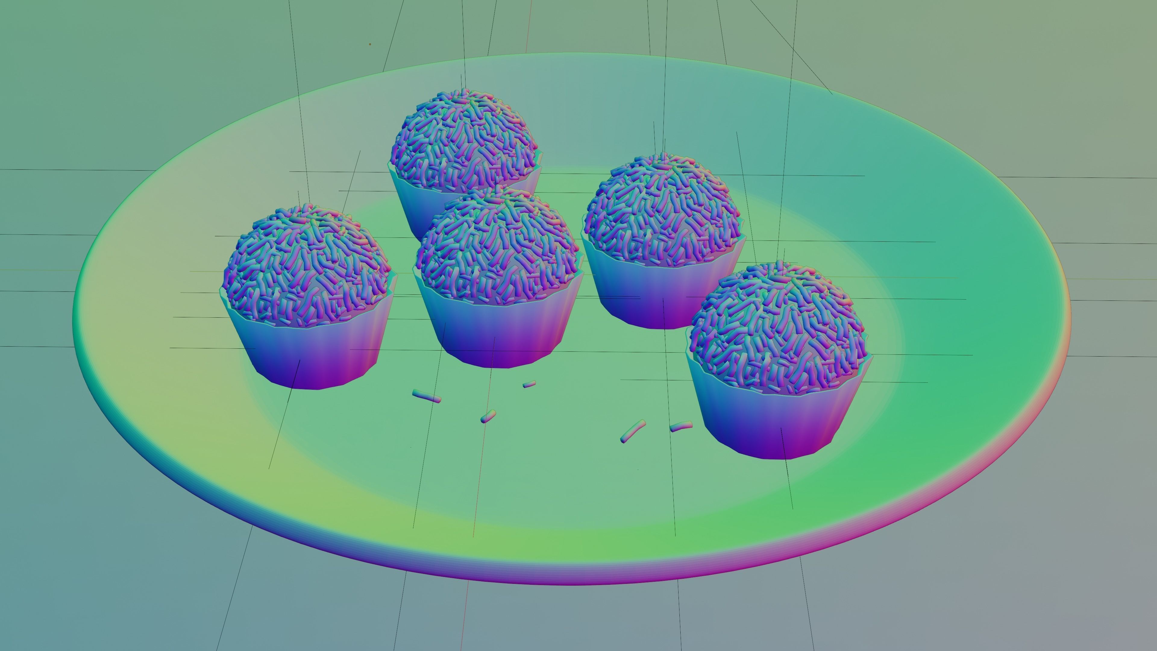 Brigadeiro Brazilian Fudge Balls 3D model_2