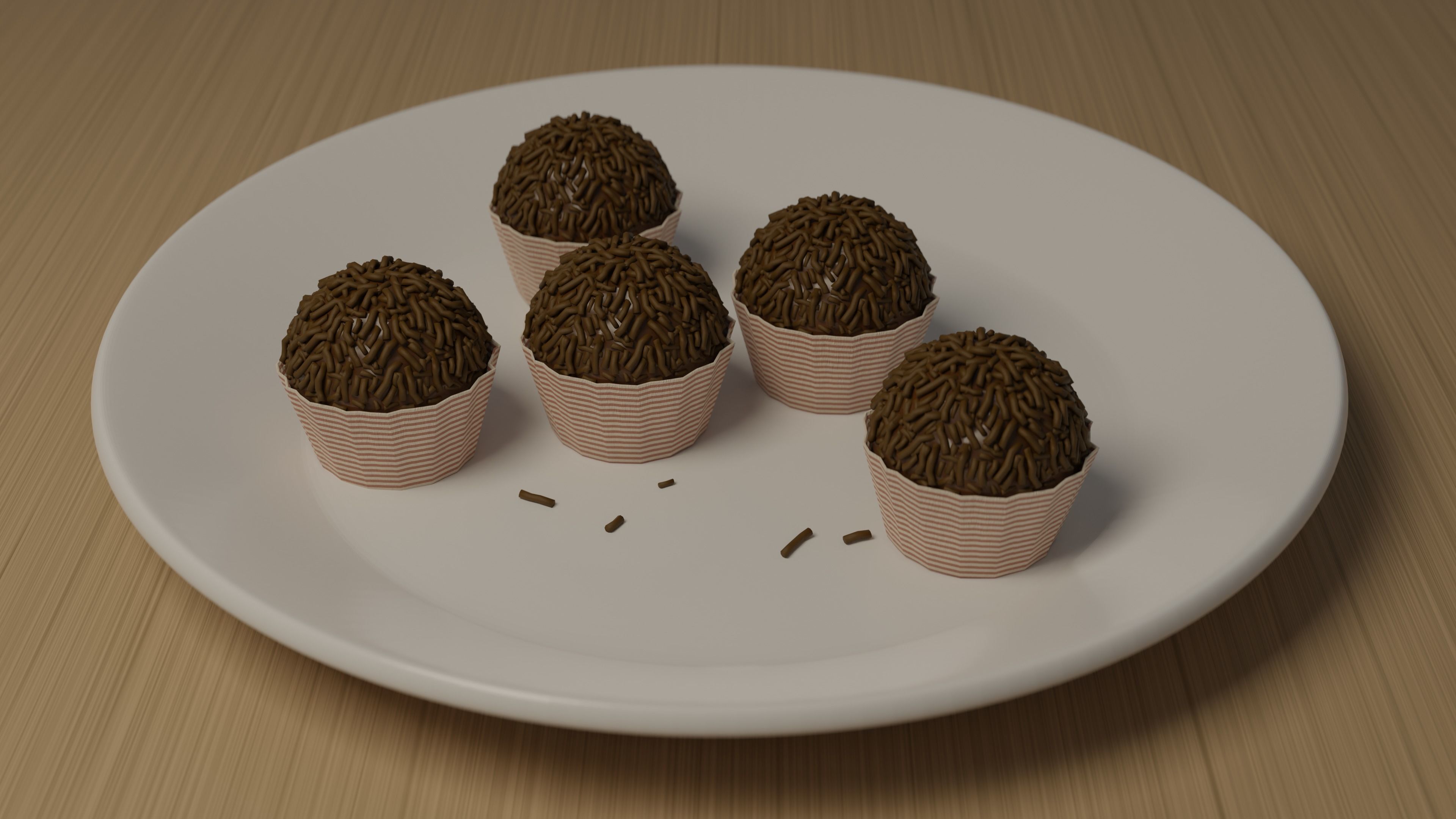 Brigadeiro Brazilian Fudge Balls 3D model_11