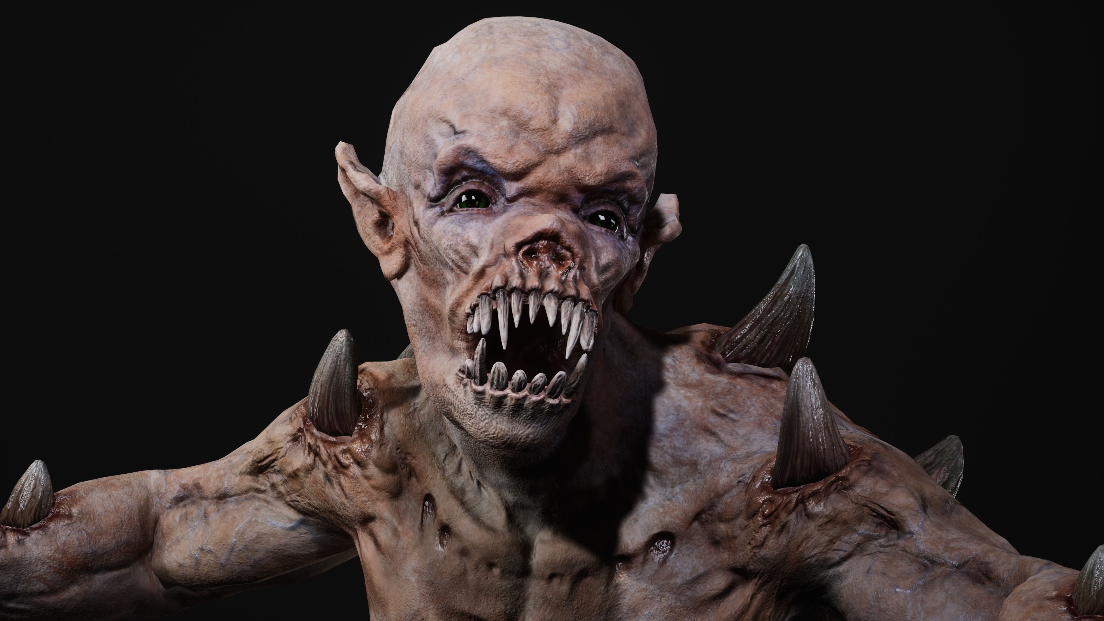 Mutant Samo Low-poly 3D model_121