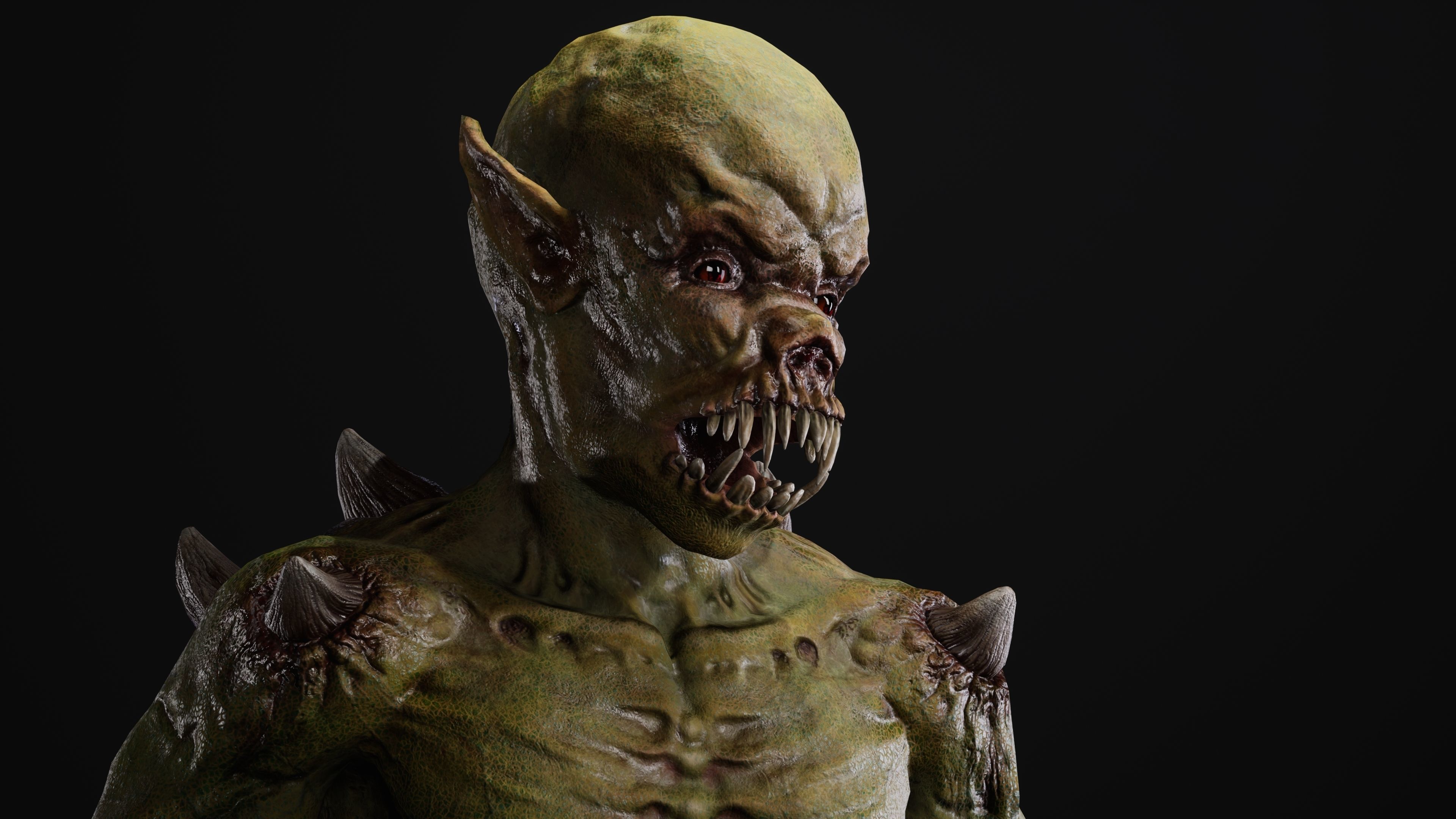 Mutant Samo Low-poly 3D model_74