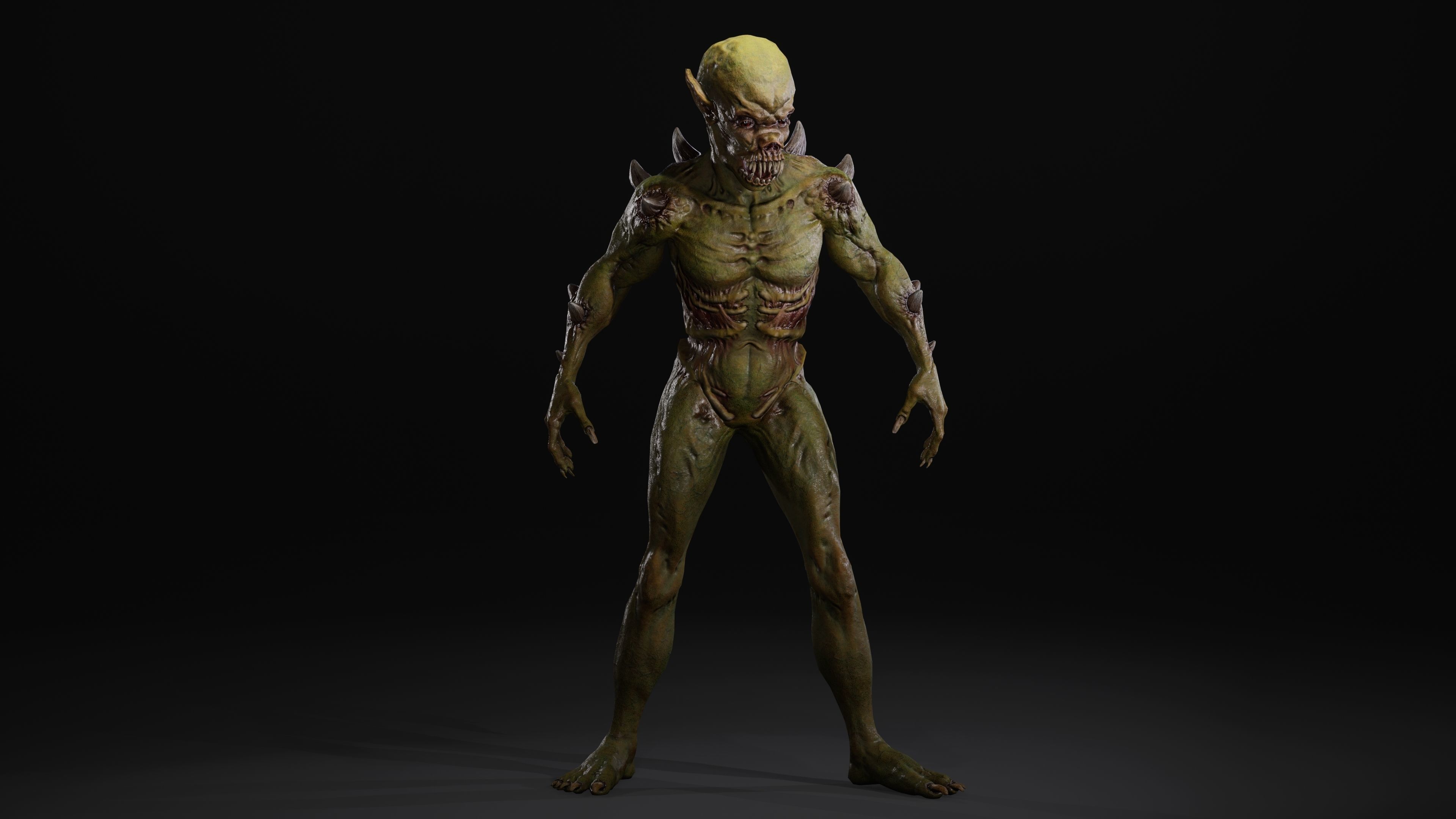 Mutant Samo Low-poly 3D model_75