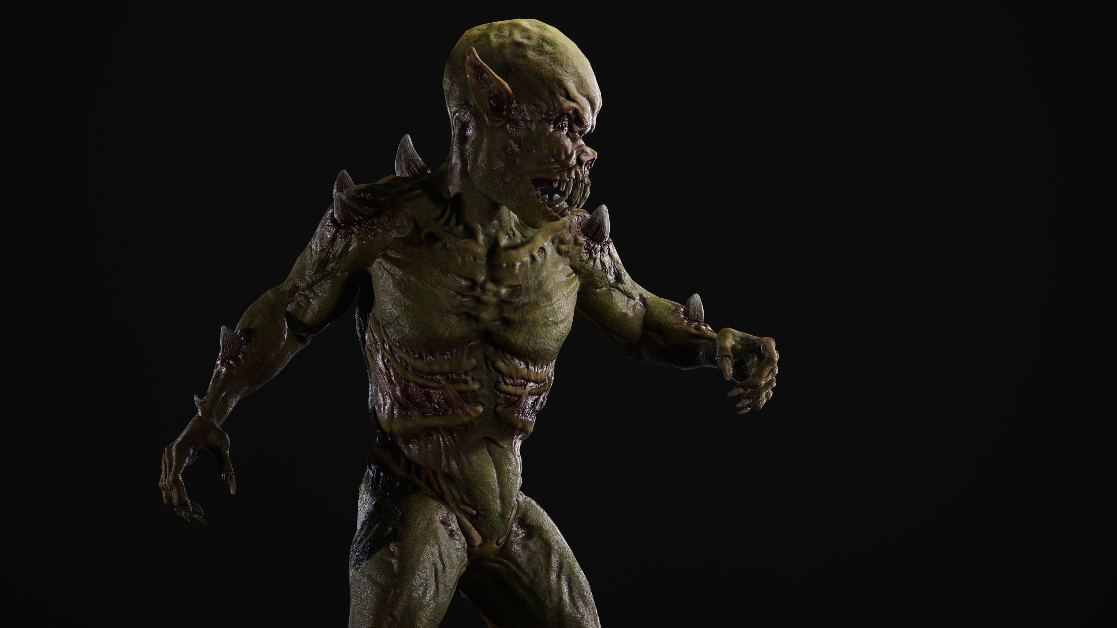 Mutant Samo Low-poly 3D model_67