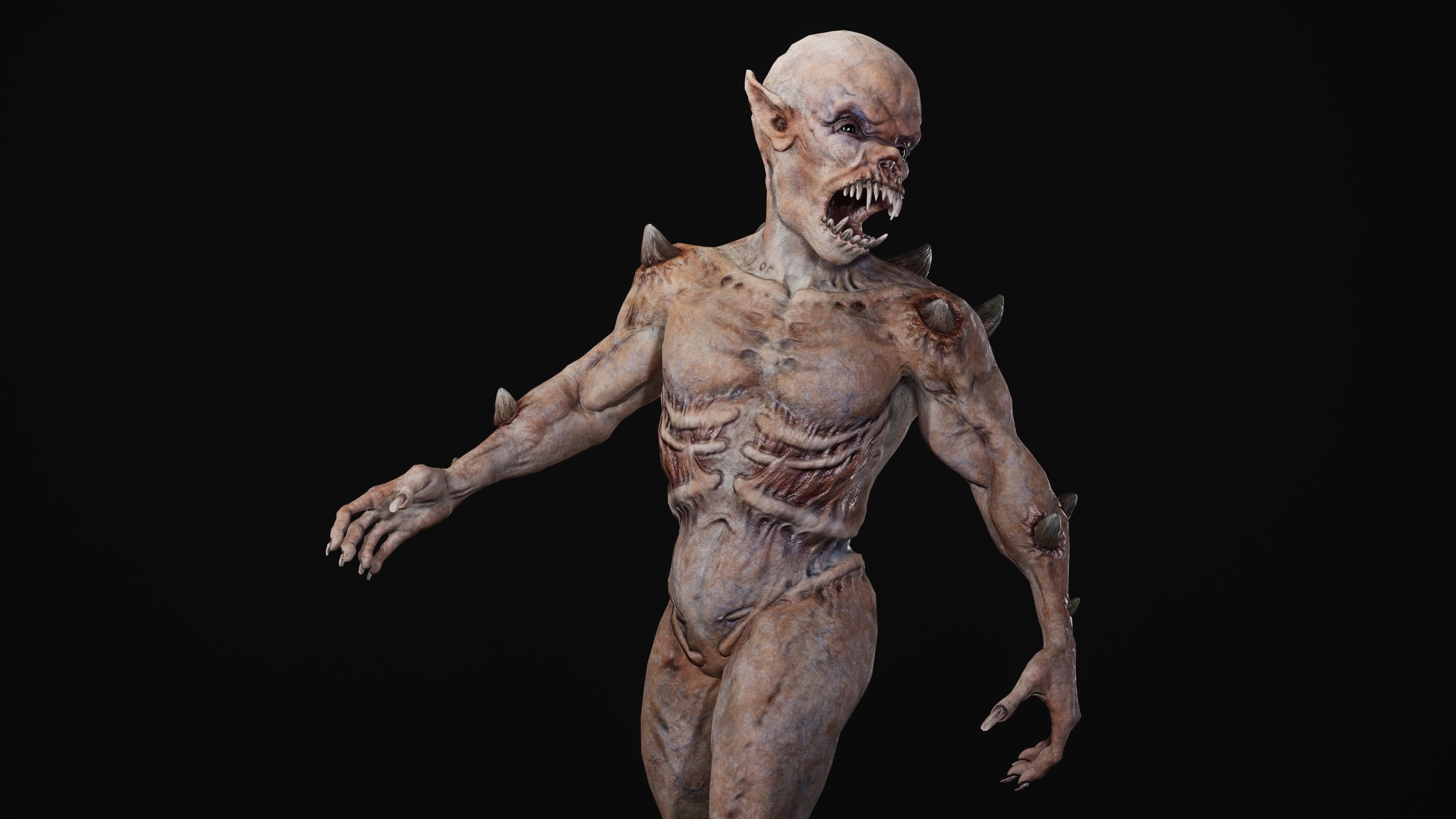 Mutant Samo Low-poly 3D model_22