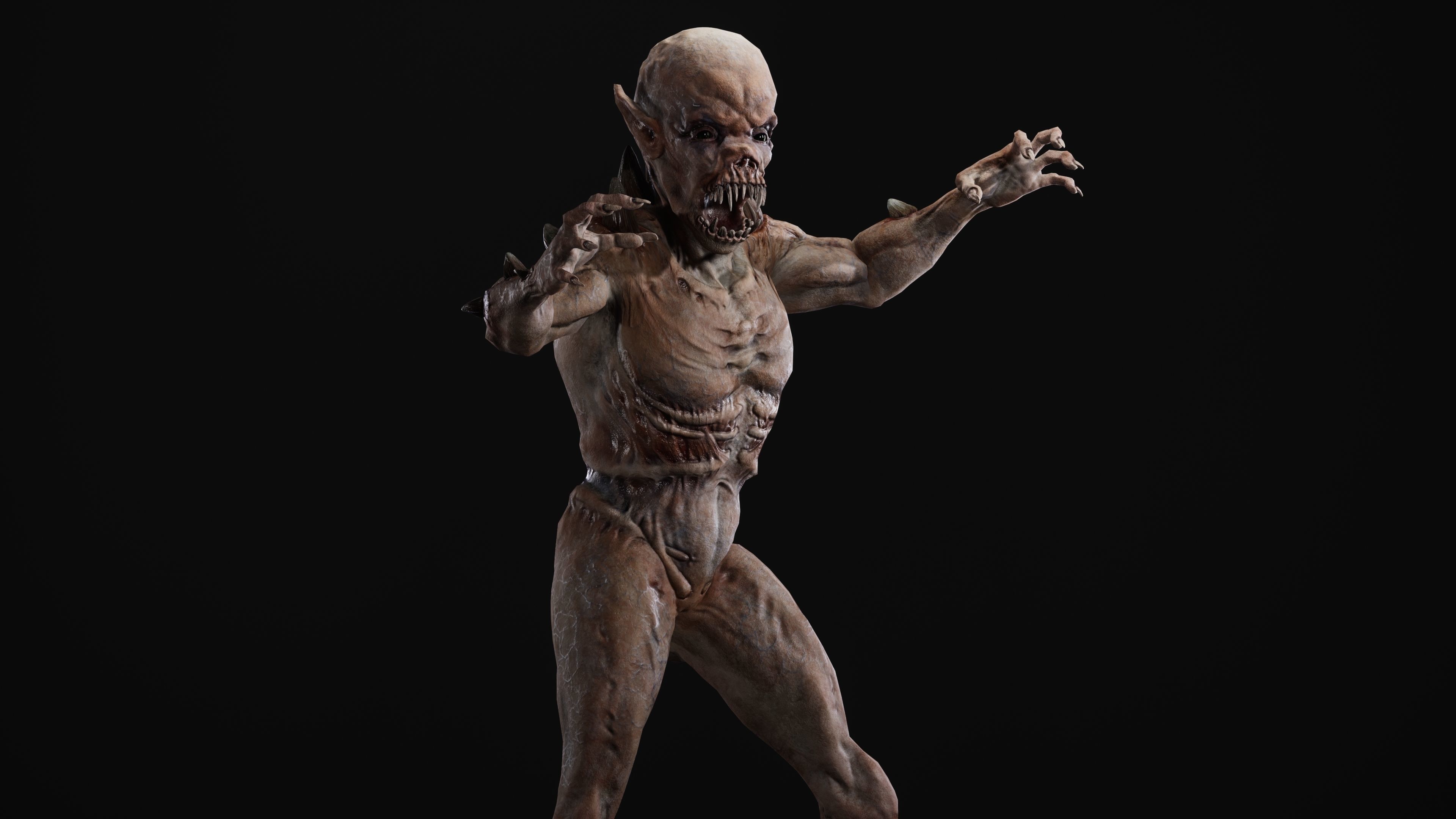 Mutant Samo Low-poly 3D model_76