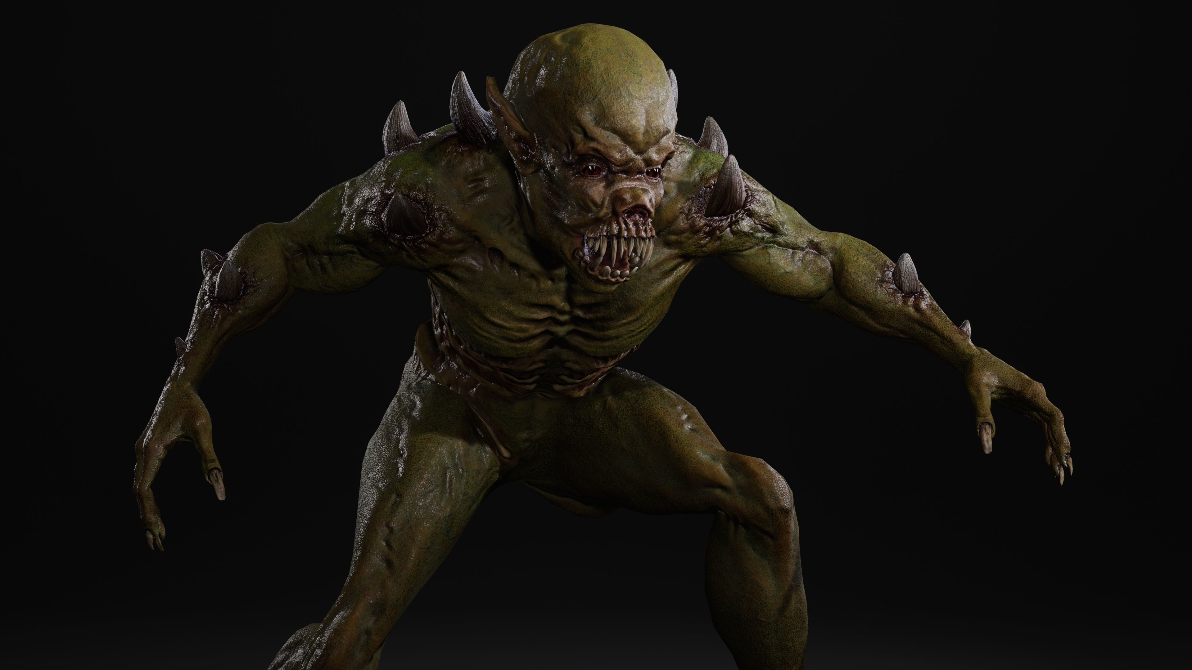 Mutant Samo Low-poly 3D model_40