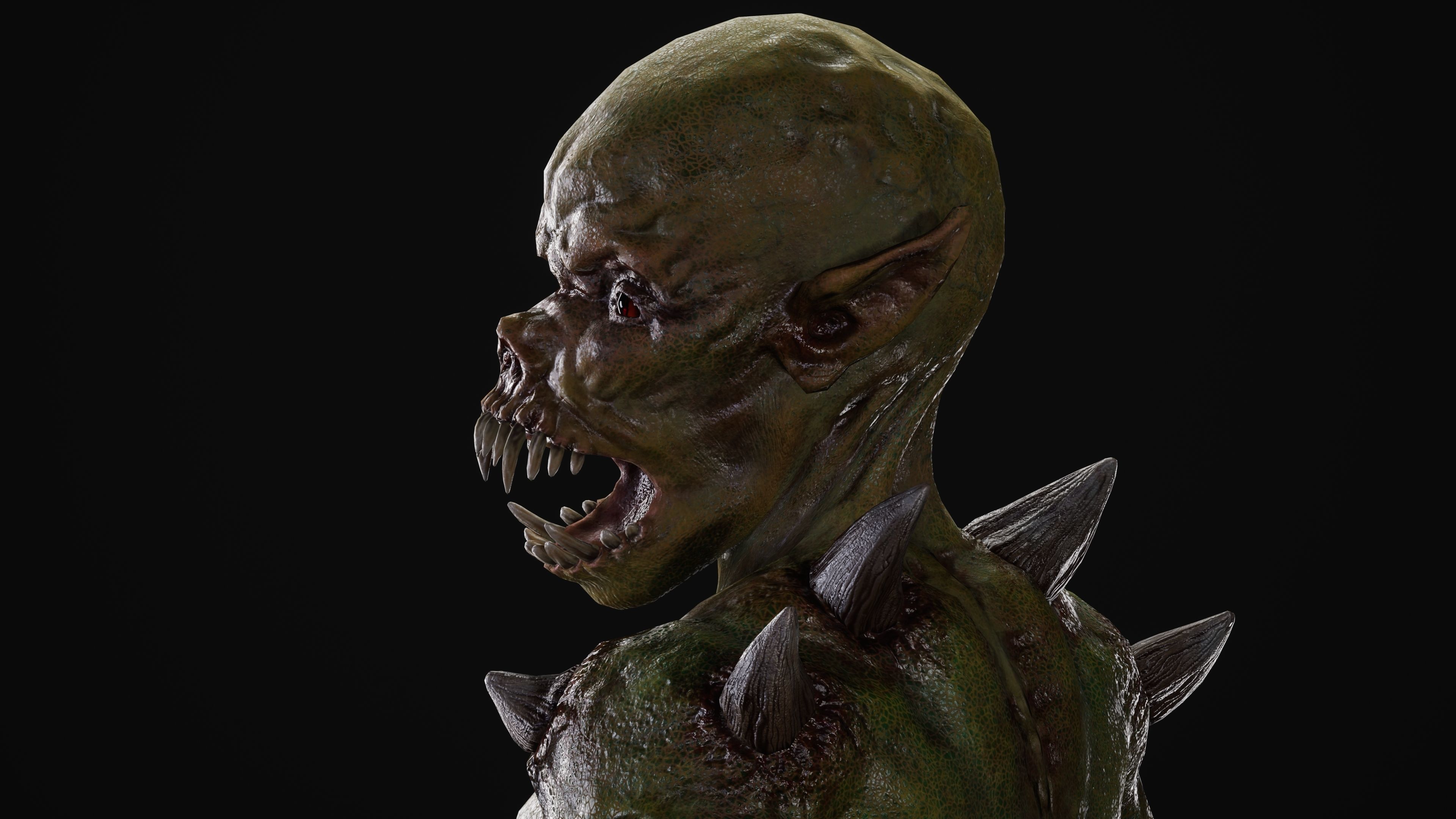 Mutant Samo Low-poly 3D model_27