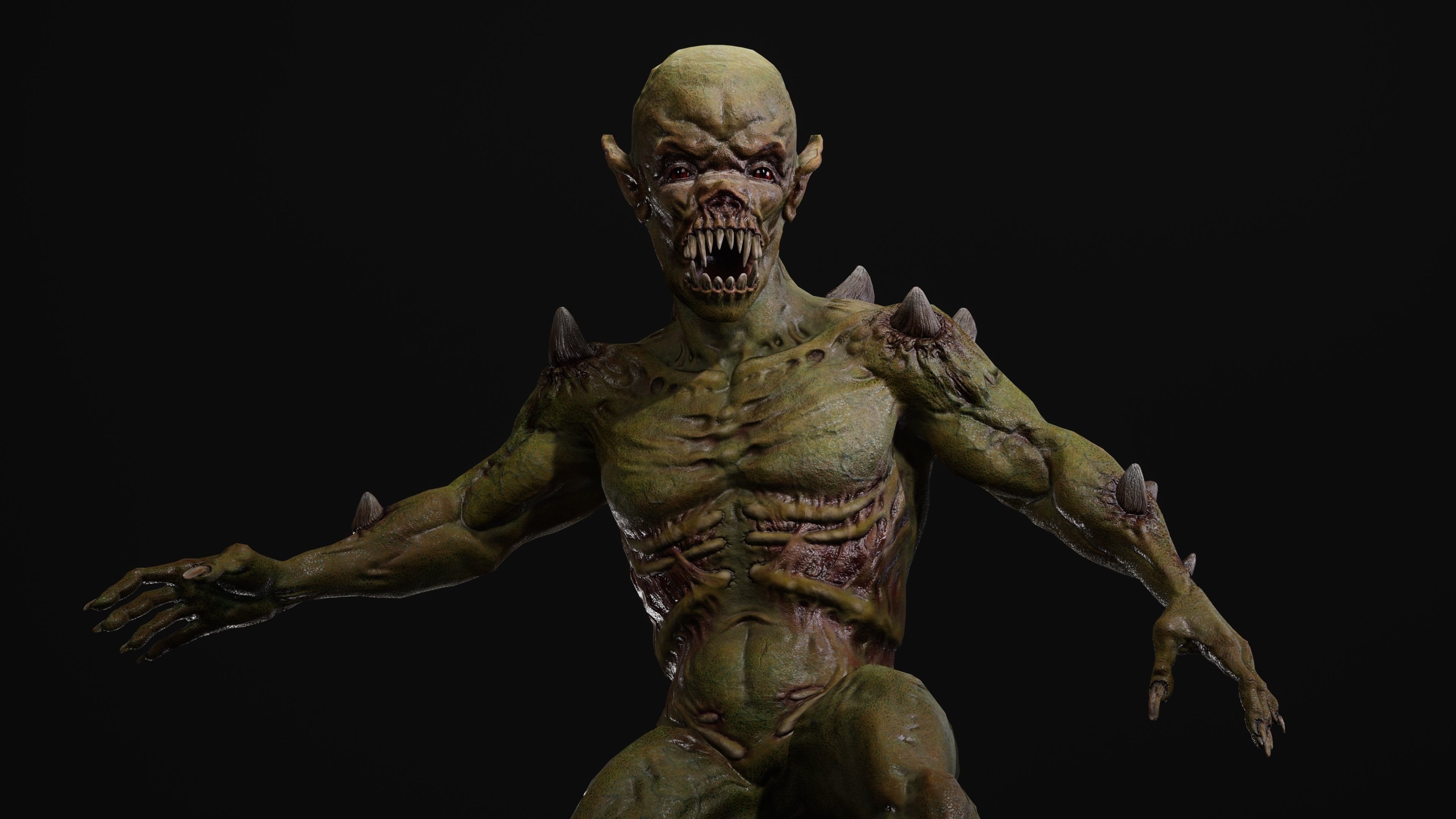 Mutant Samo Low-poly 3D model_50