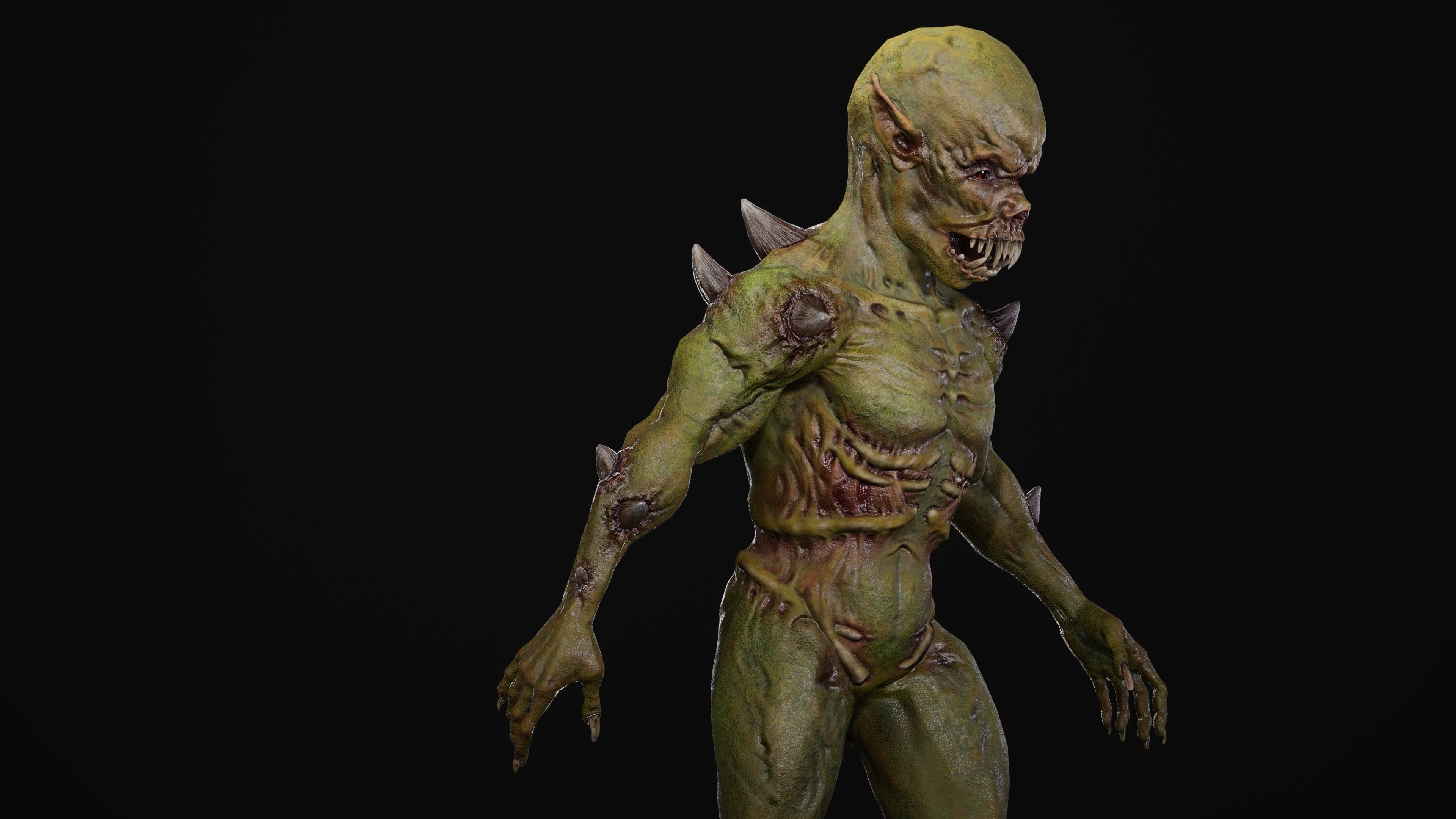 Mutant Samo Low-poly 3D model_93
