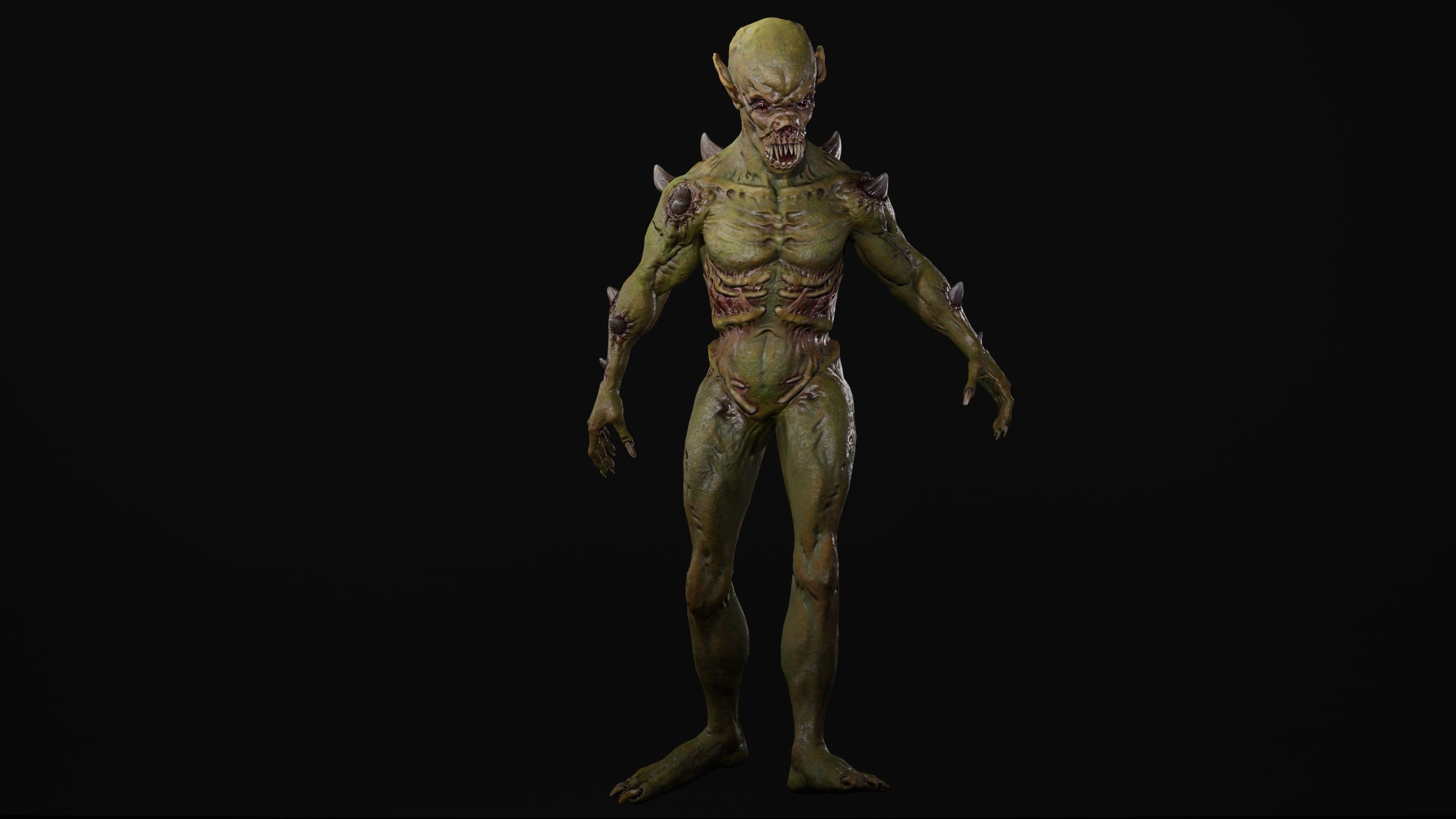 Mutant Samo Low-poly 3D model_90