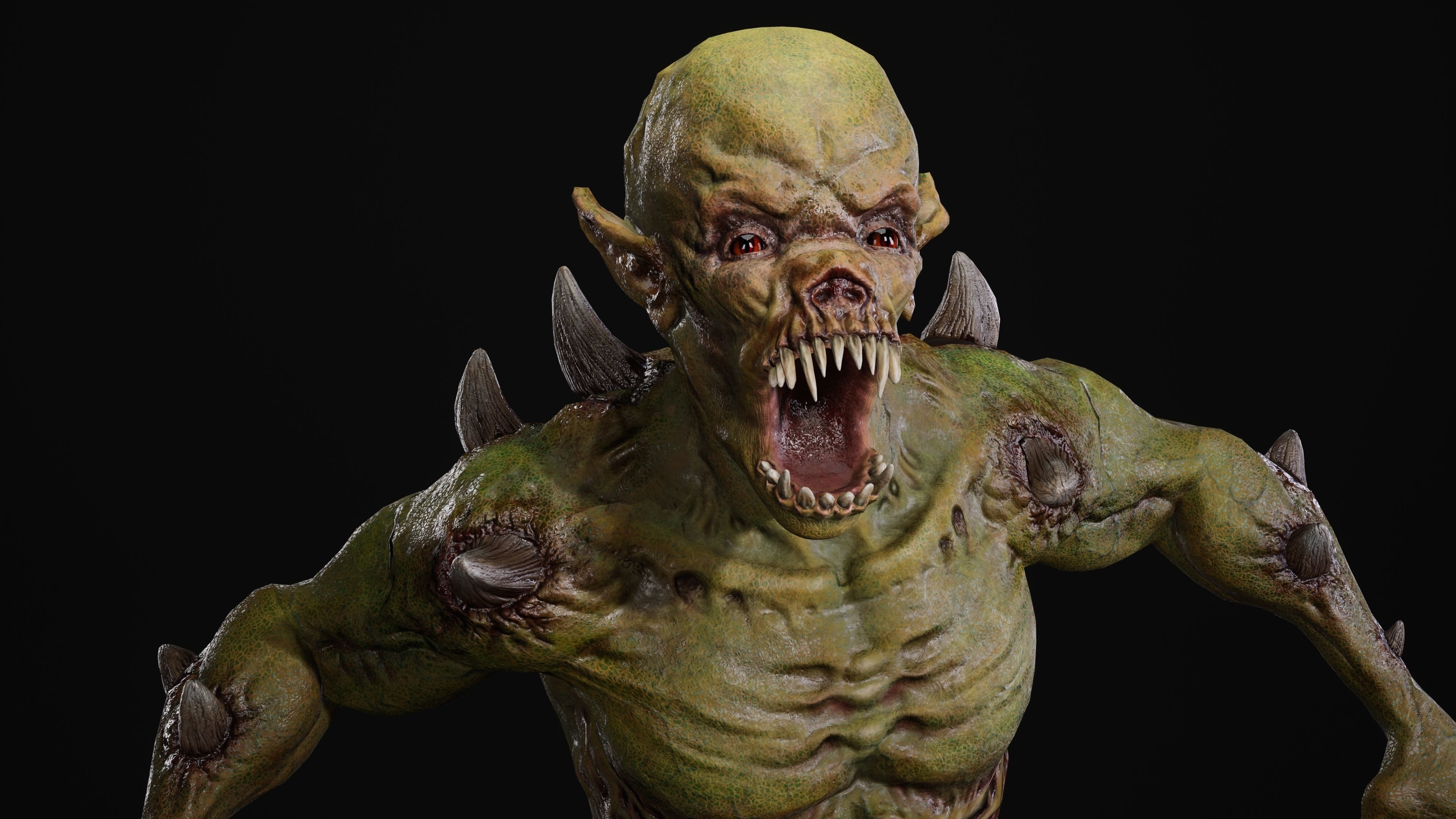 Mutant Samo Low-poly 3D model_71