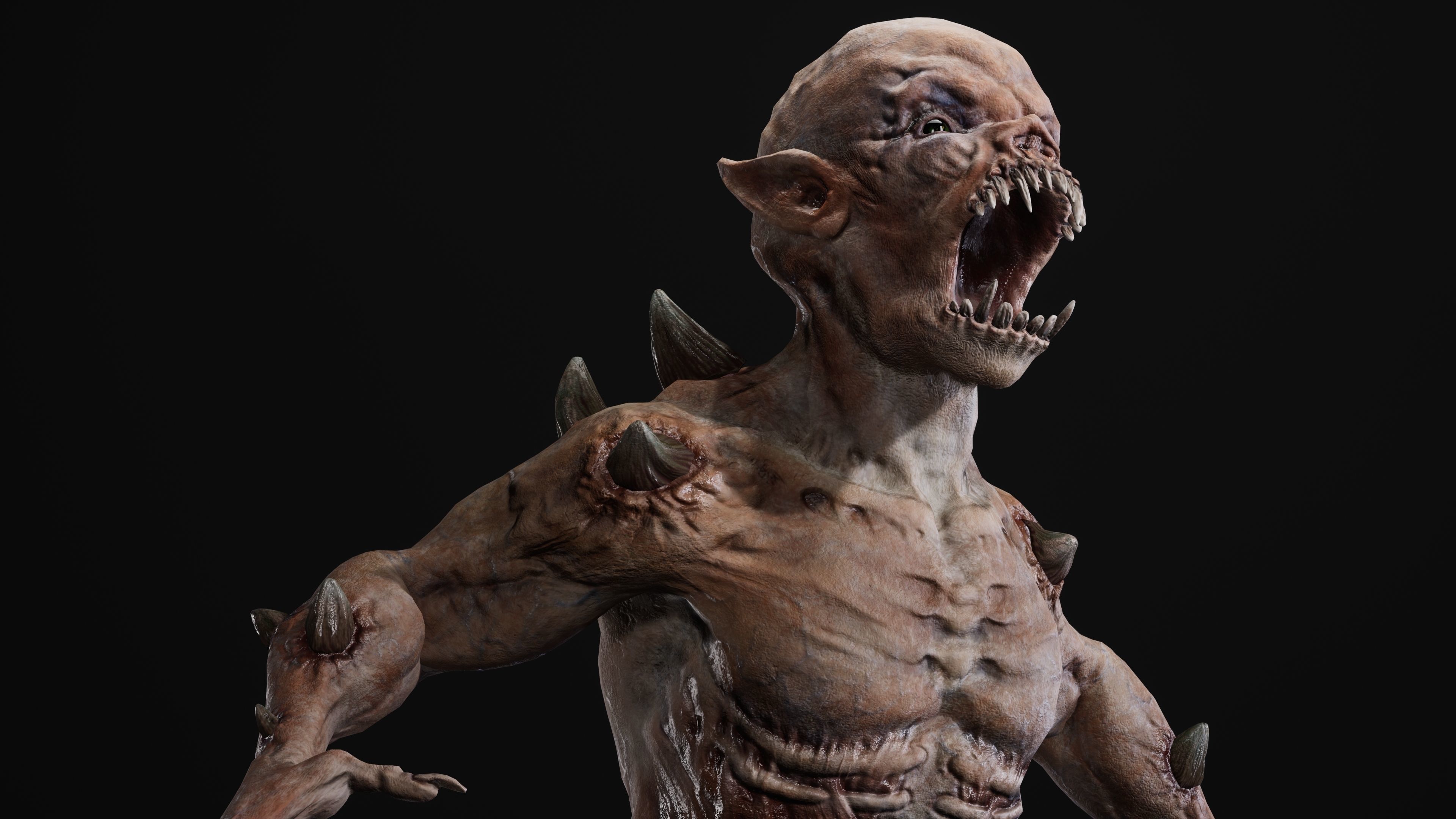 Mutant Samo Low-poly 3D model_66