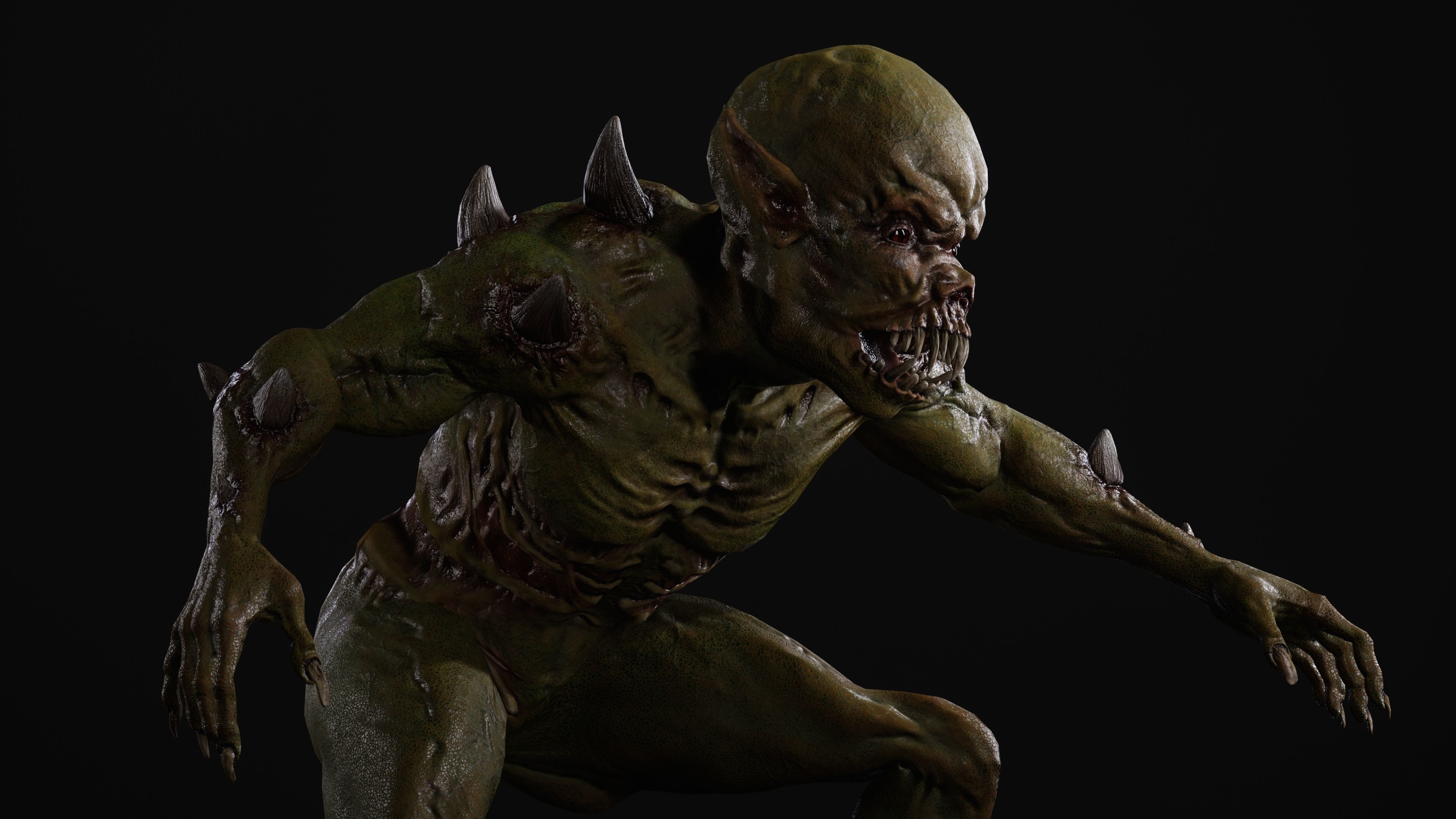 Mutant Samo Low-poly 3D model_38