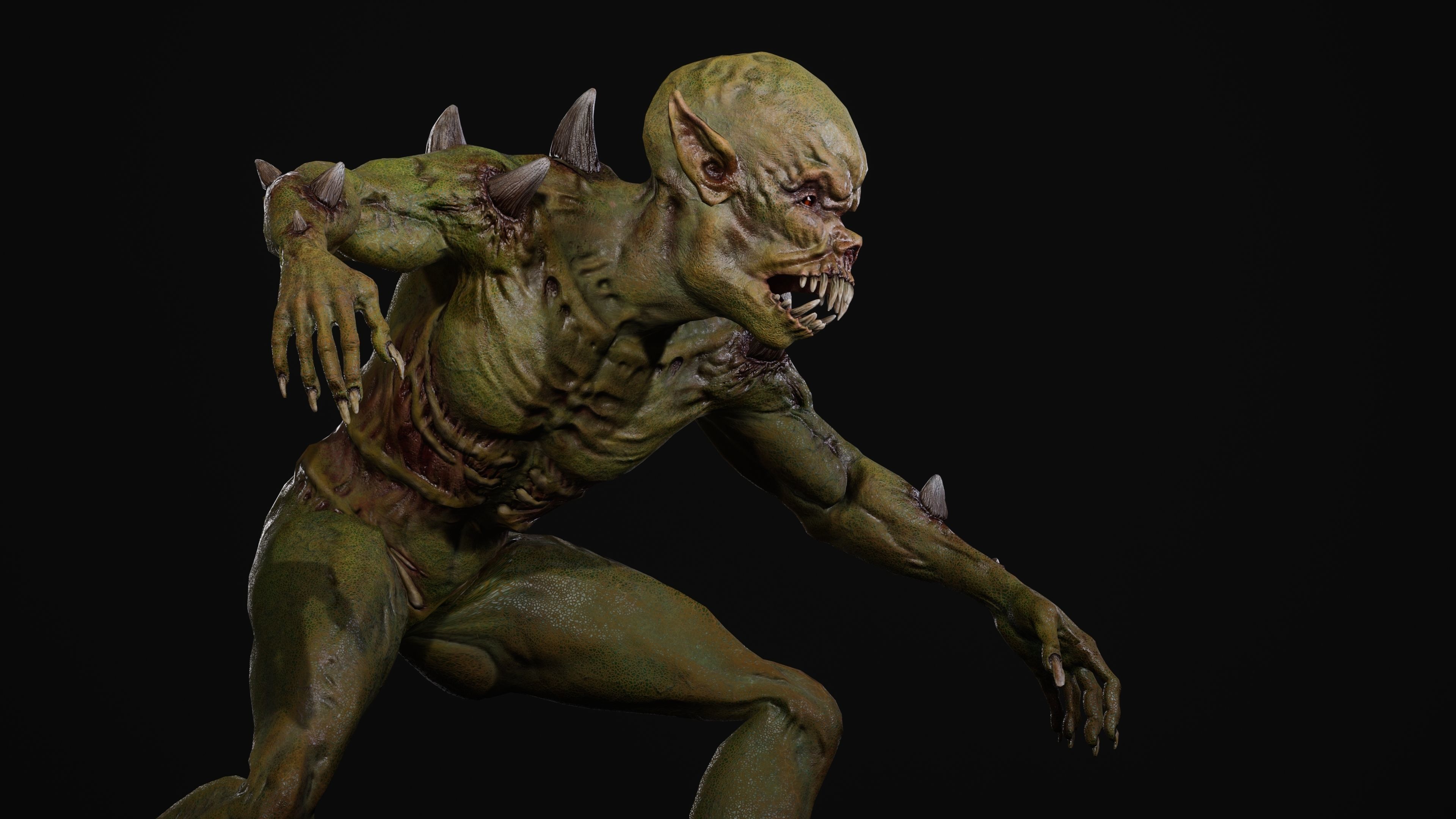 Mutant Samo Low-poly 3D model_125