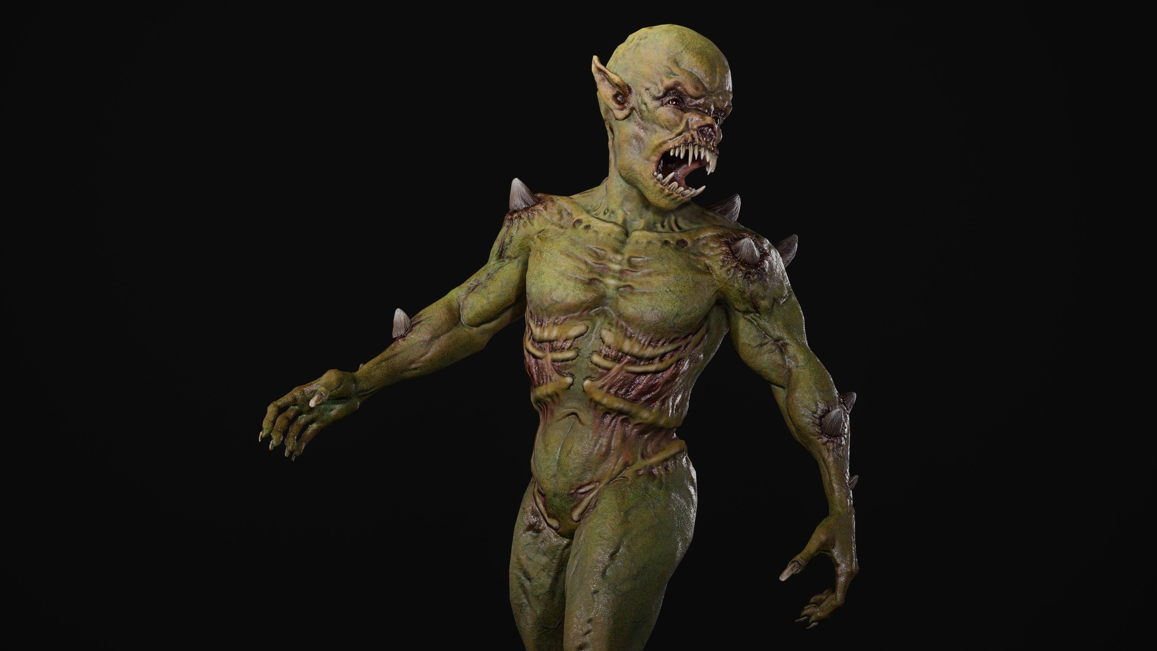 Mutant Samo Low-poly 3D model_25