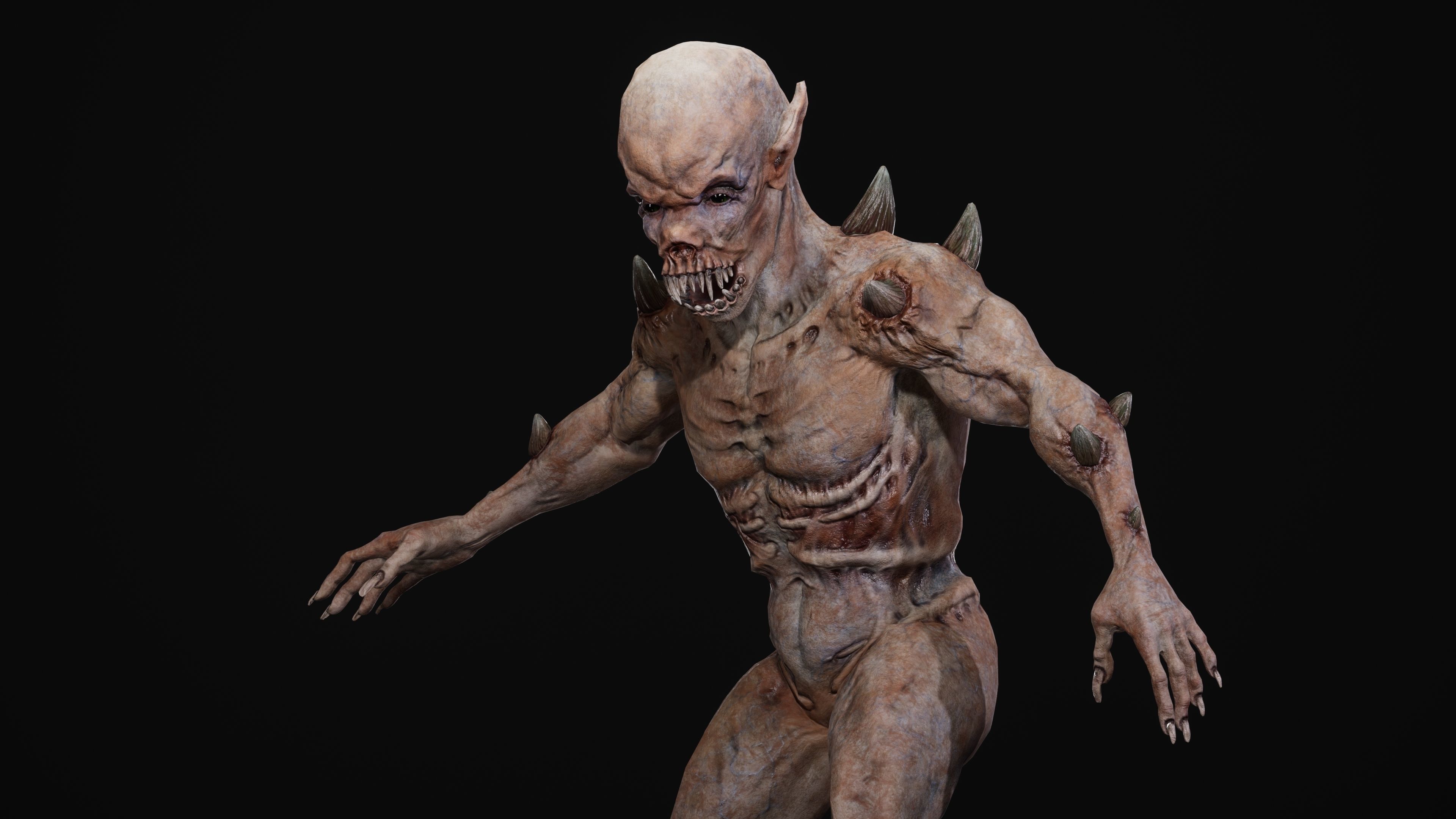 Mutant Samo Low-poly 3D model_43