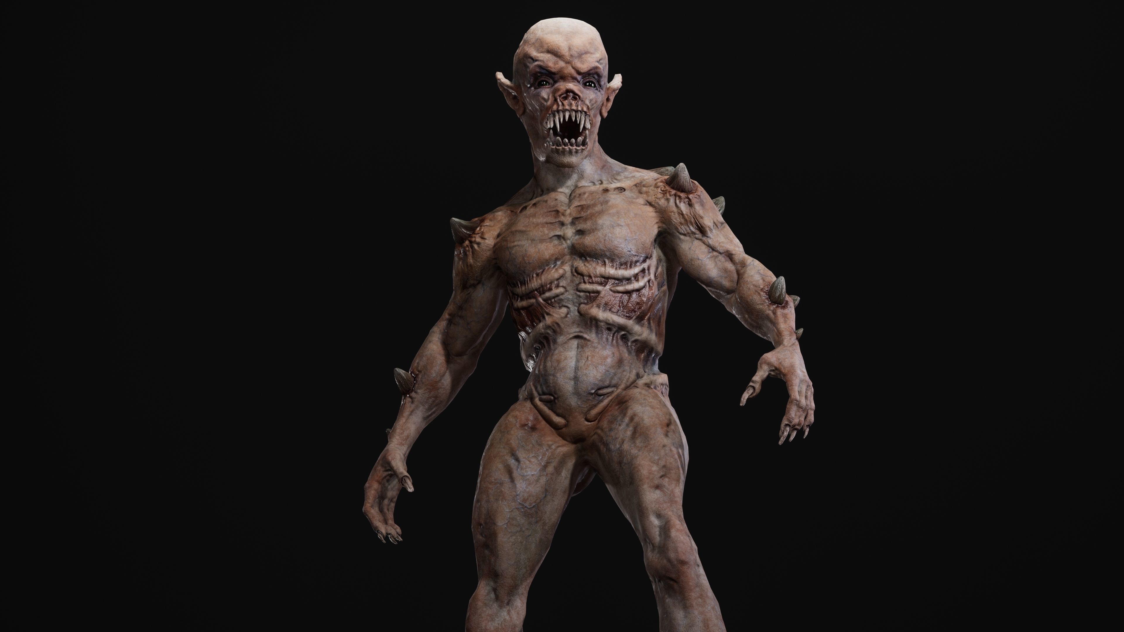 Mutant Samo Low-poly 3D model_36