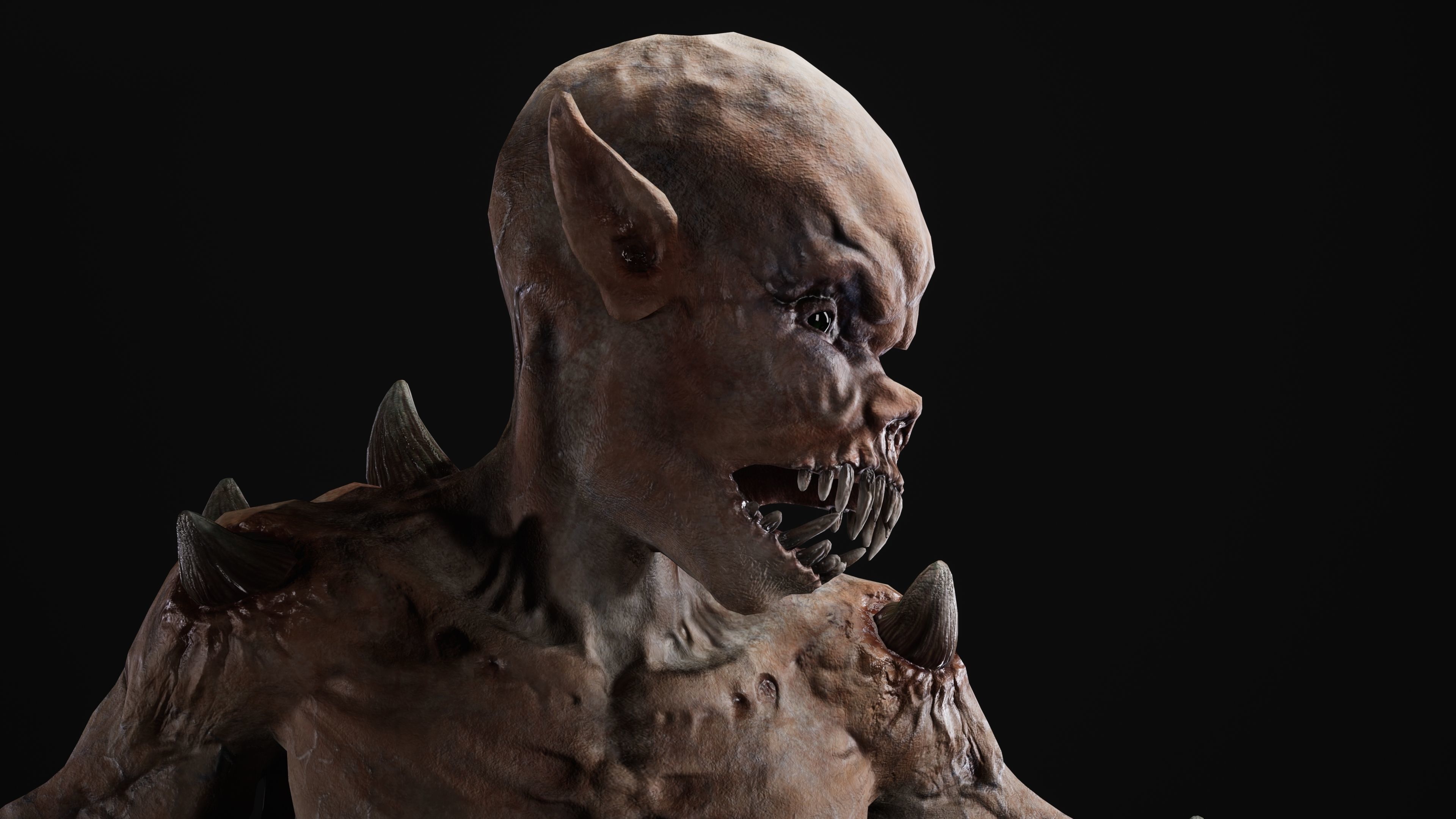 Mutant Samo Low-poly 3D model_57