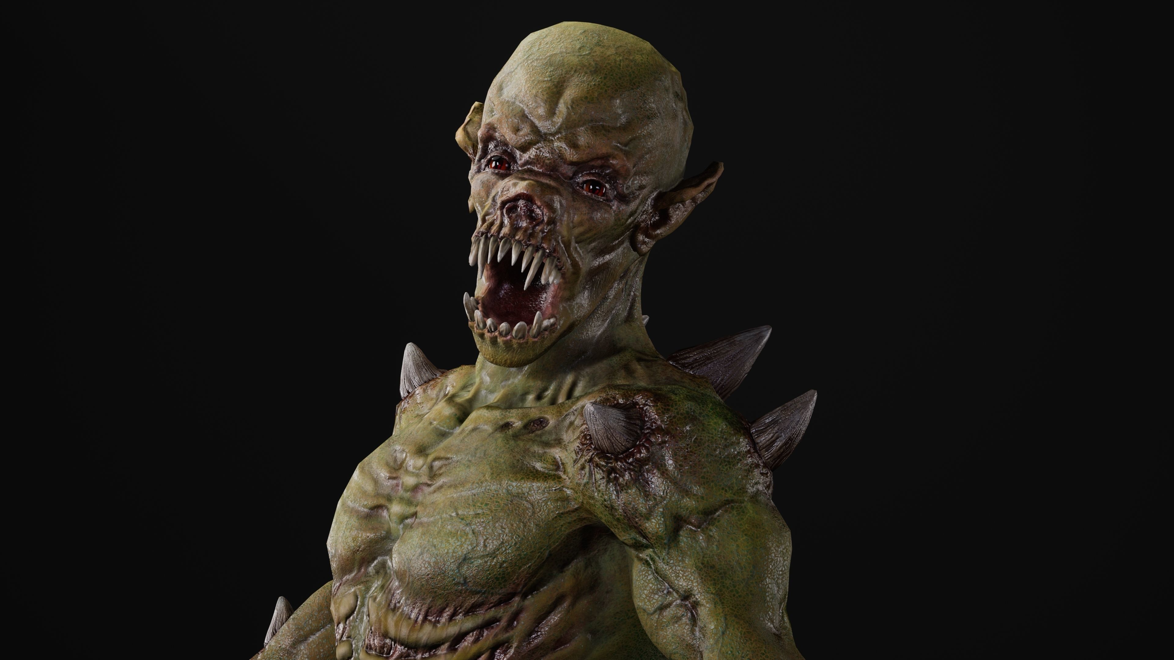 Mutant Samo Low-poly 3D model_37