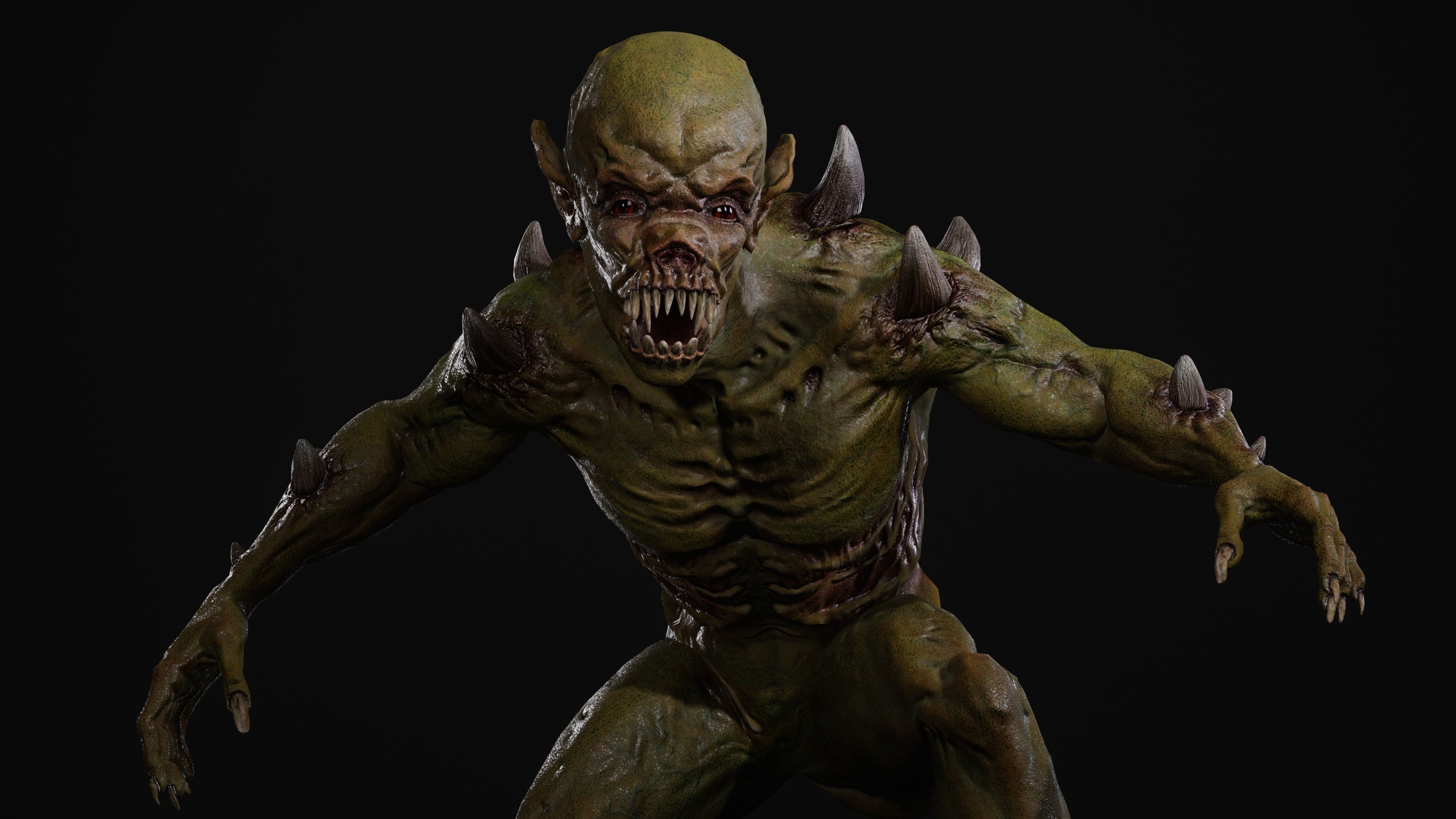 Mutant Samo Low-poly 3D model_44