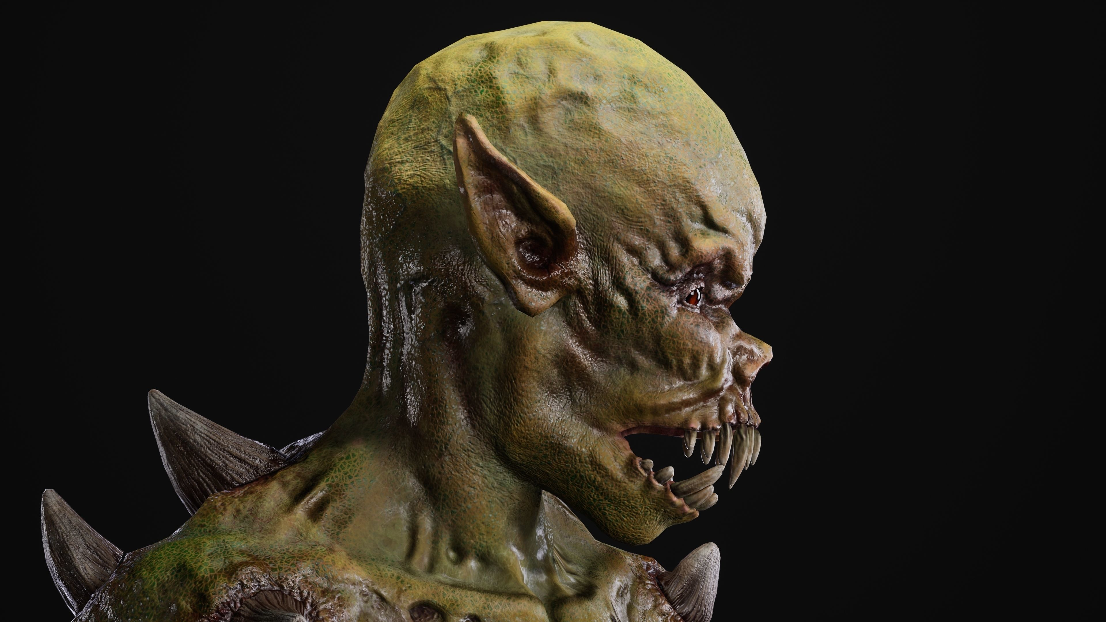 Mutant Samo Low-poly 3D model_11