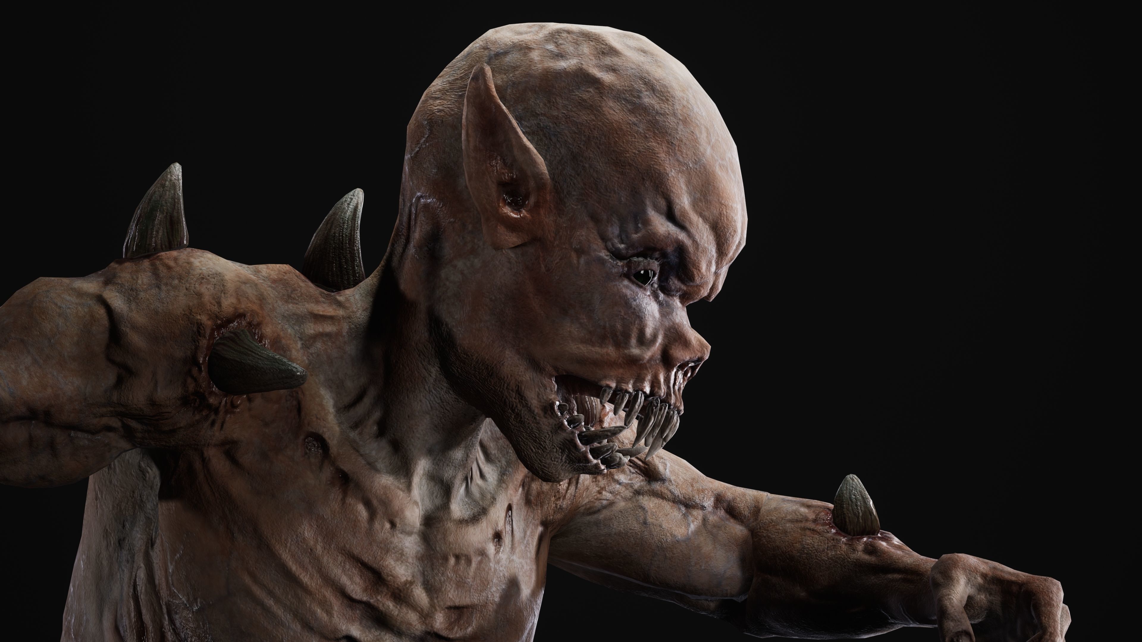 Mutant Samo Low-poly 3D model_56