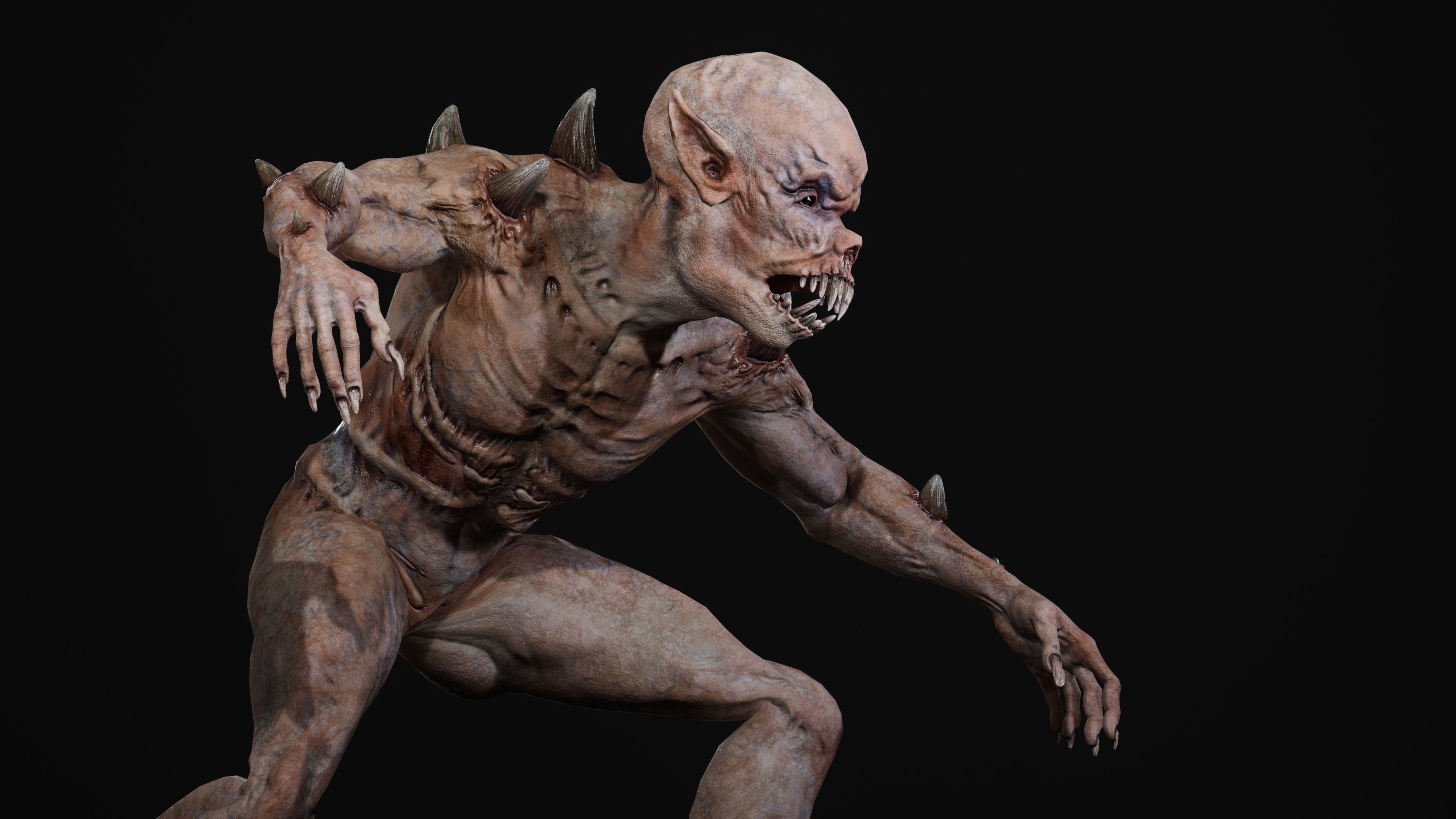 Mutant Samo Low-poly 3D model_119