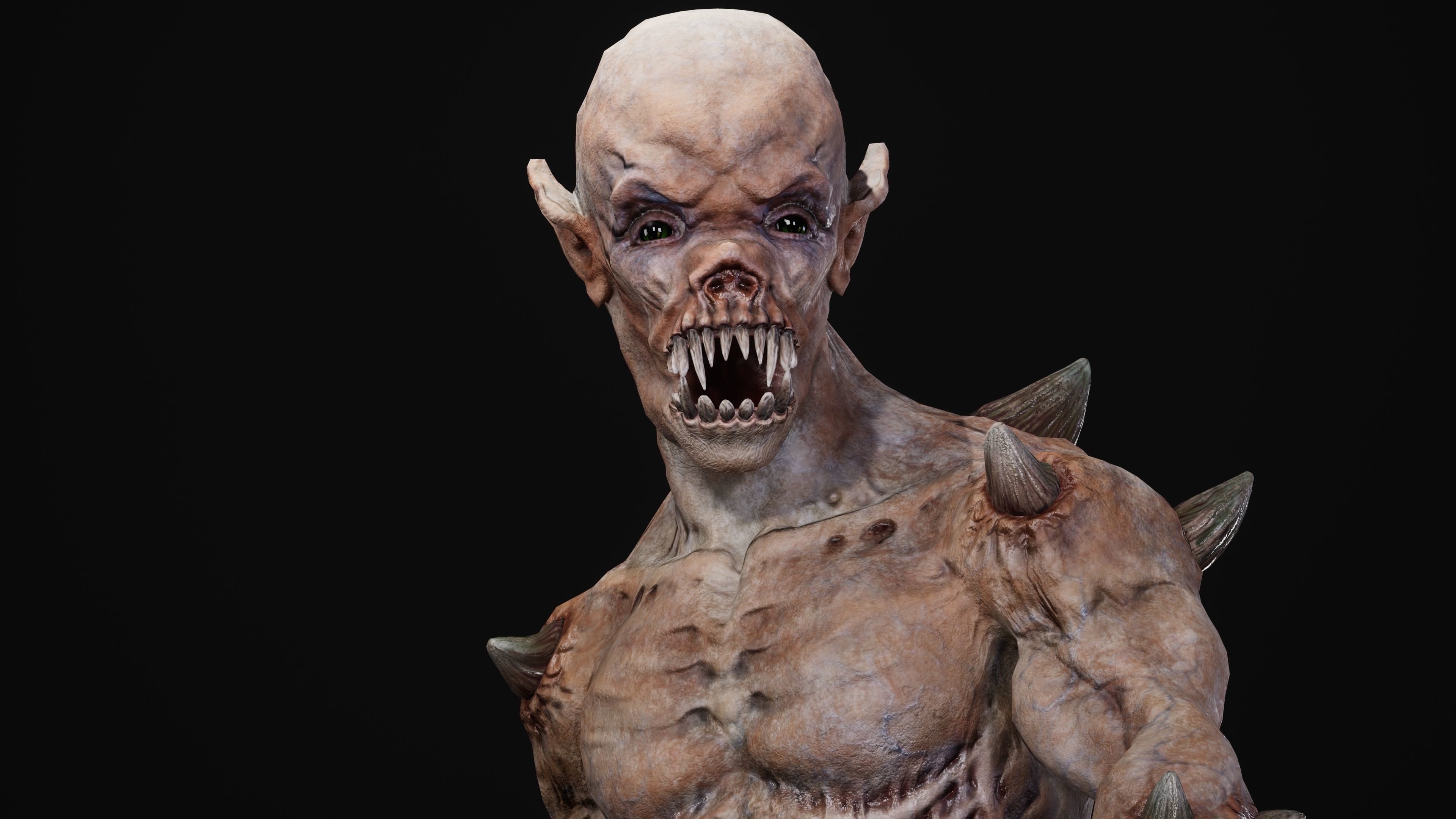 Mutant Samo Low-poly 3D model_86