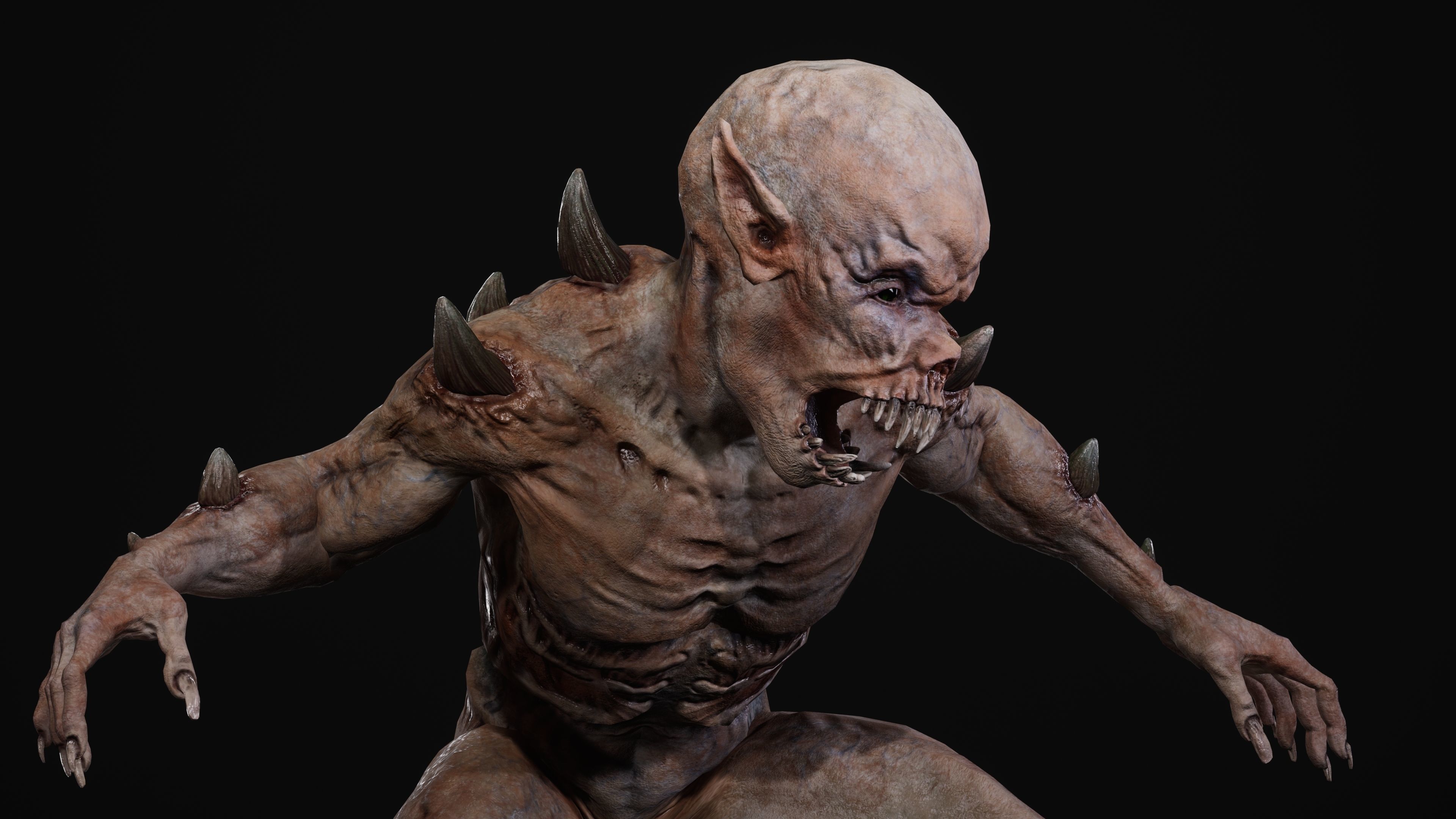 Mutant Samo Low-poly 3D model_99