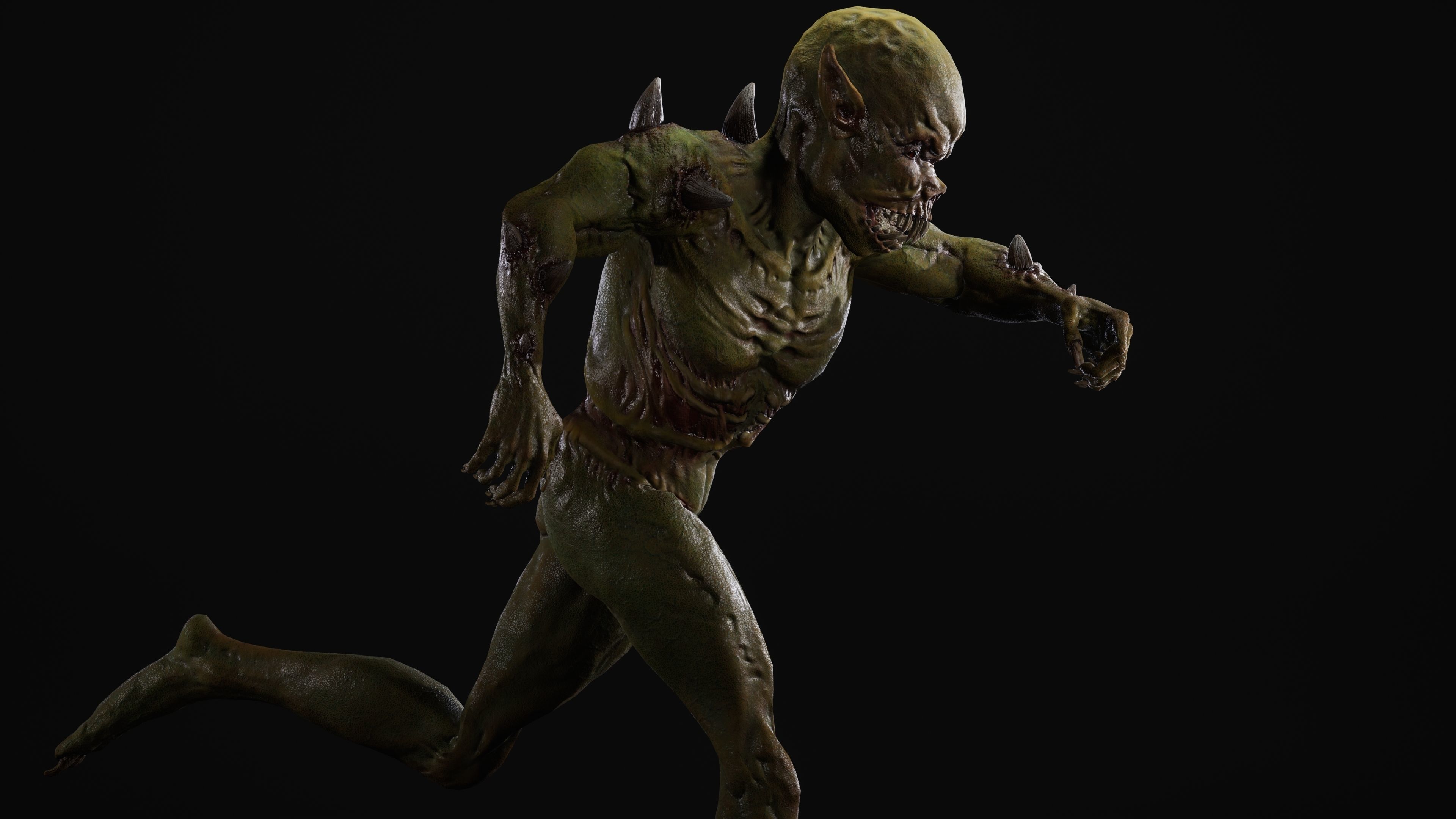 Mutant Samo Low-poly 3D model_54