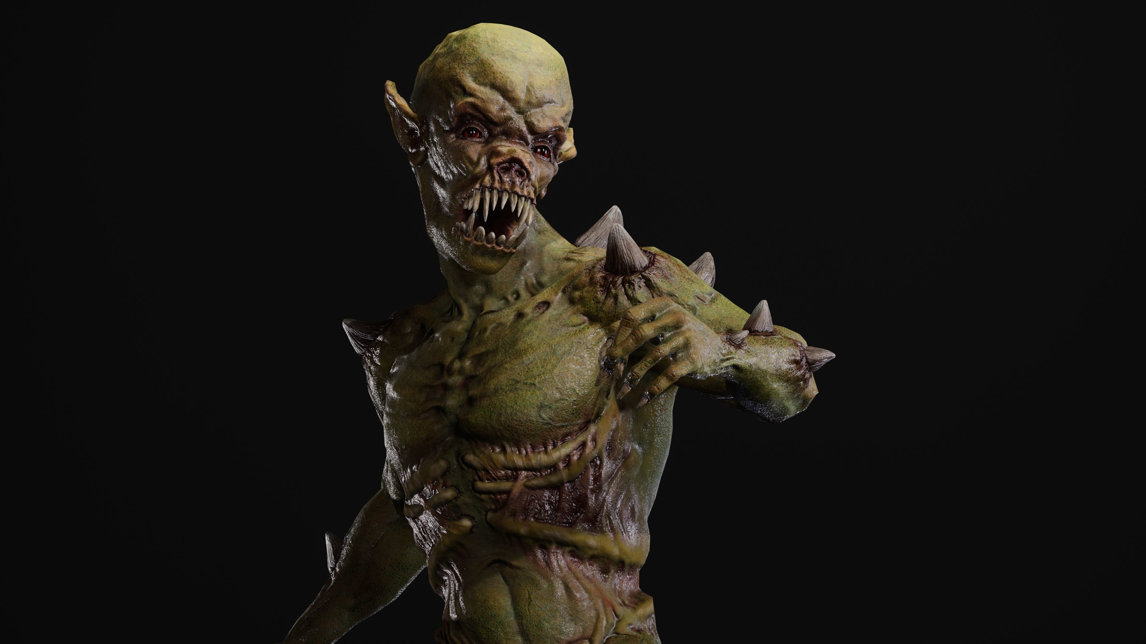 Mutant Samo Low-poly 3D model_59