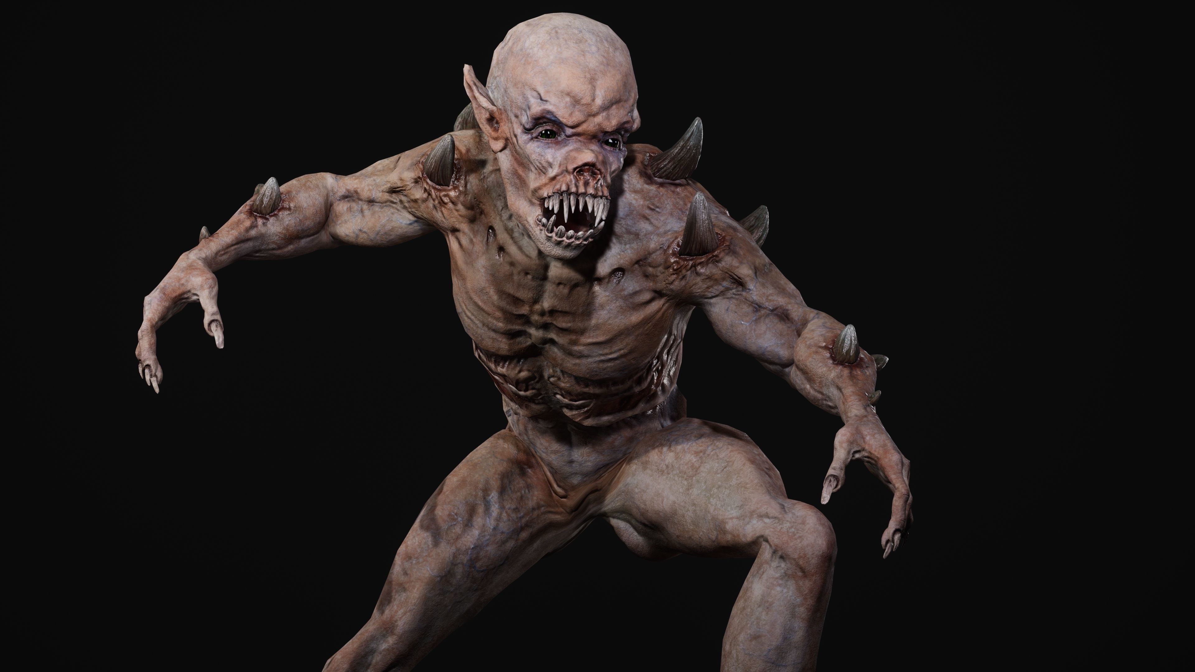 Mutant Samo Low-poly 3D model_120