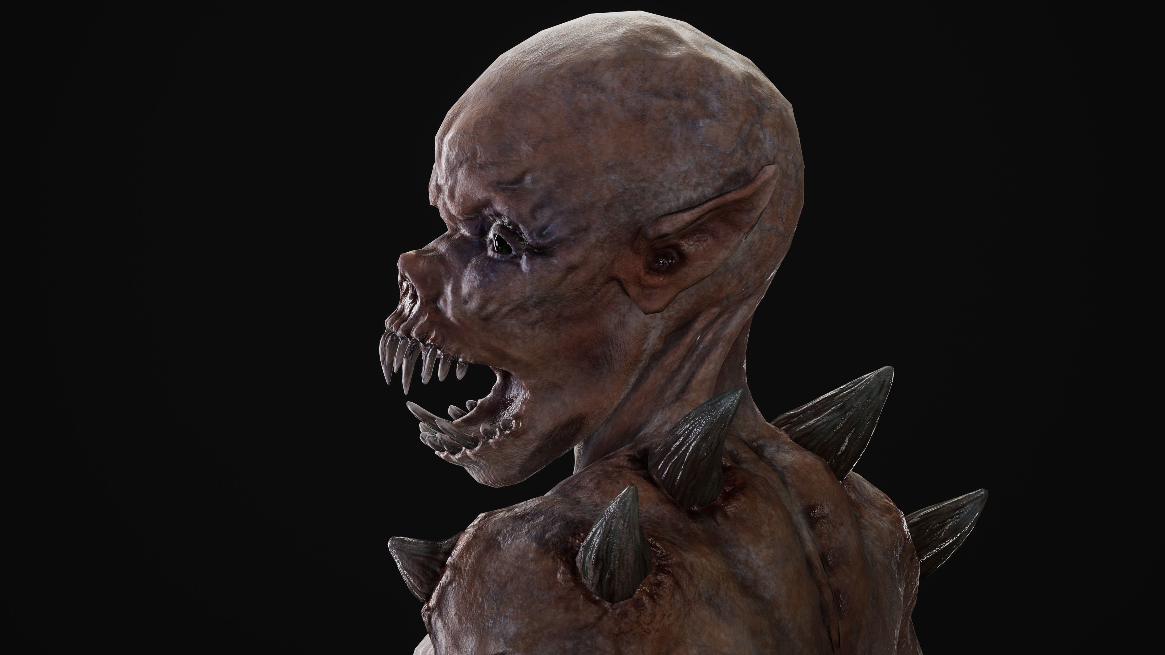 Mutant Samo Low-poly 3D model_23