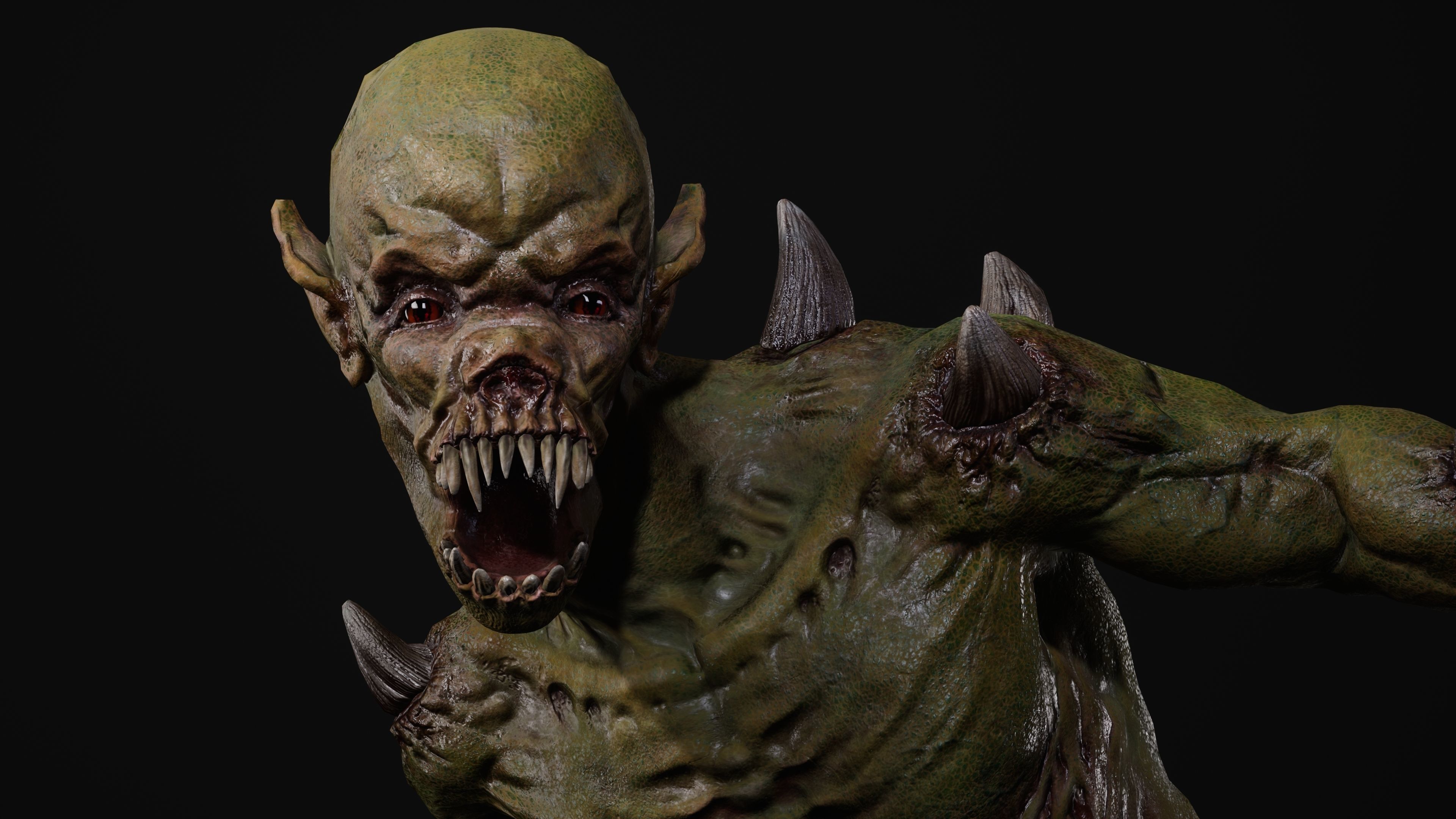 Mutant Samo Low-poly 3D model_123