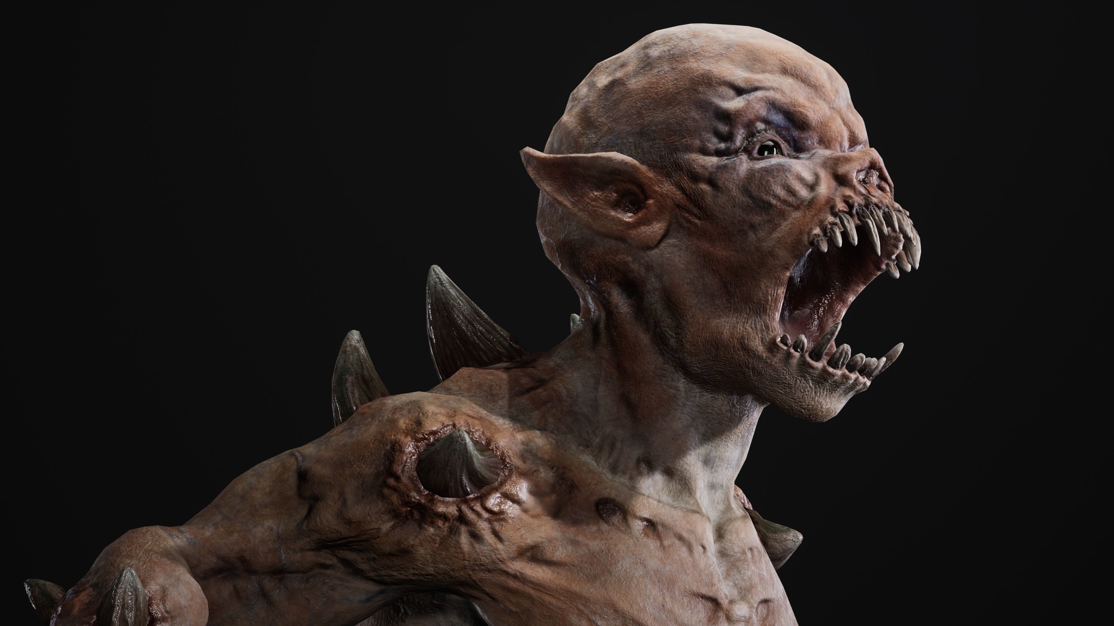 Mutant Samo Low-poly 3D model_68