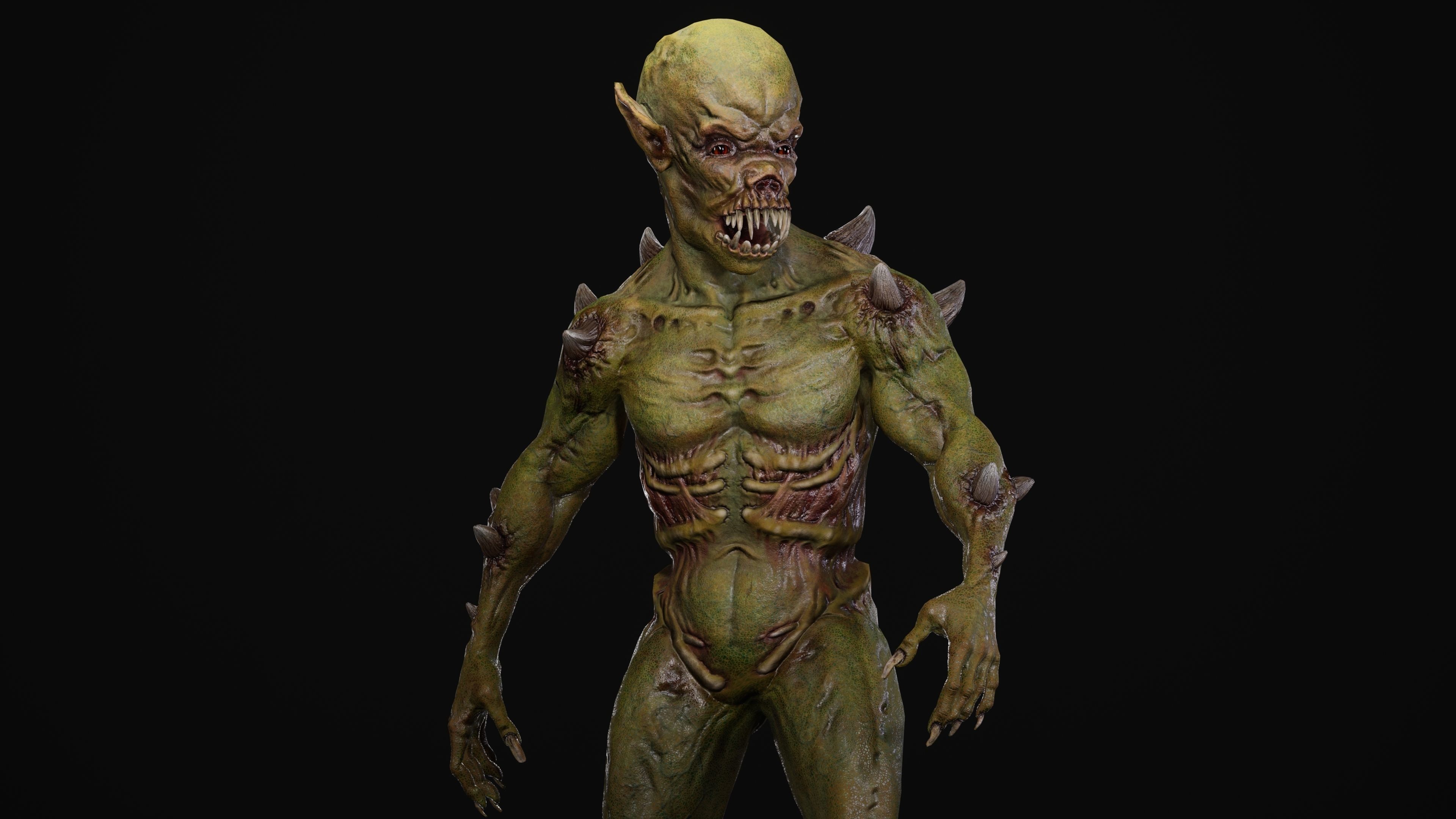 Mutant Samo Low-poly 3D model_88