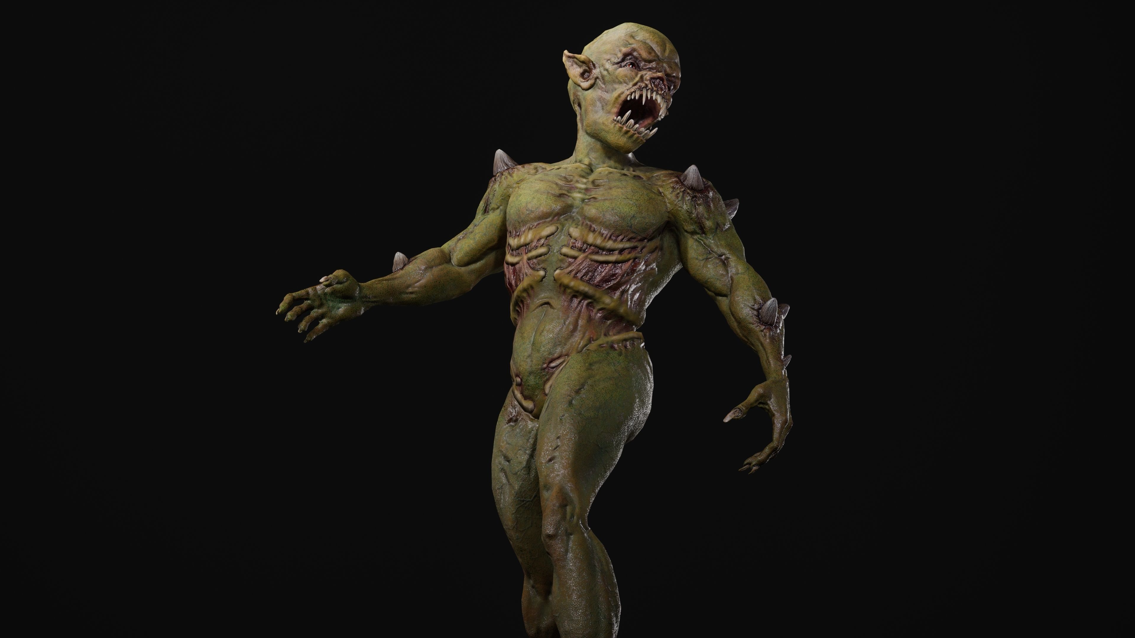 Mutant Samo Low-poly 3D model_26