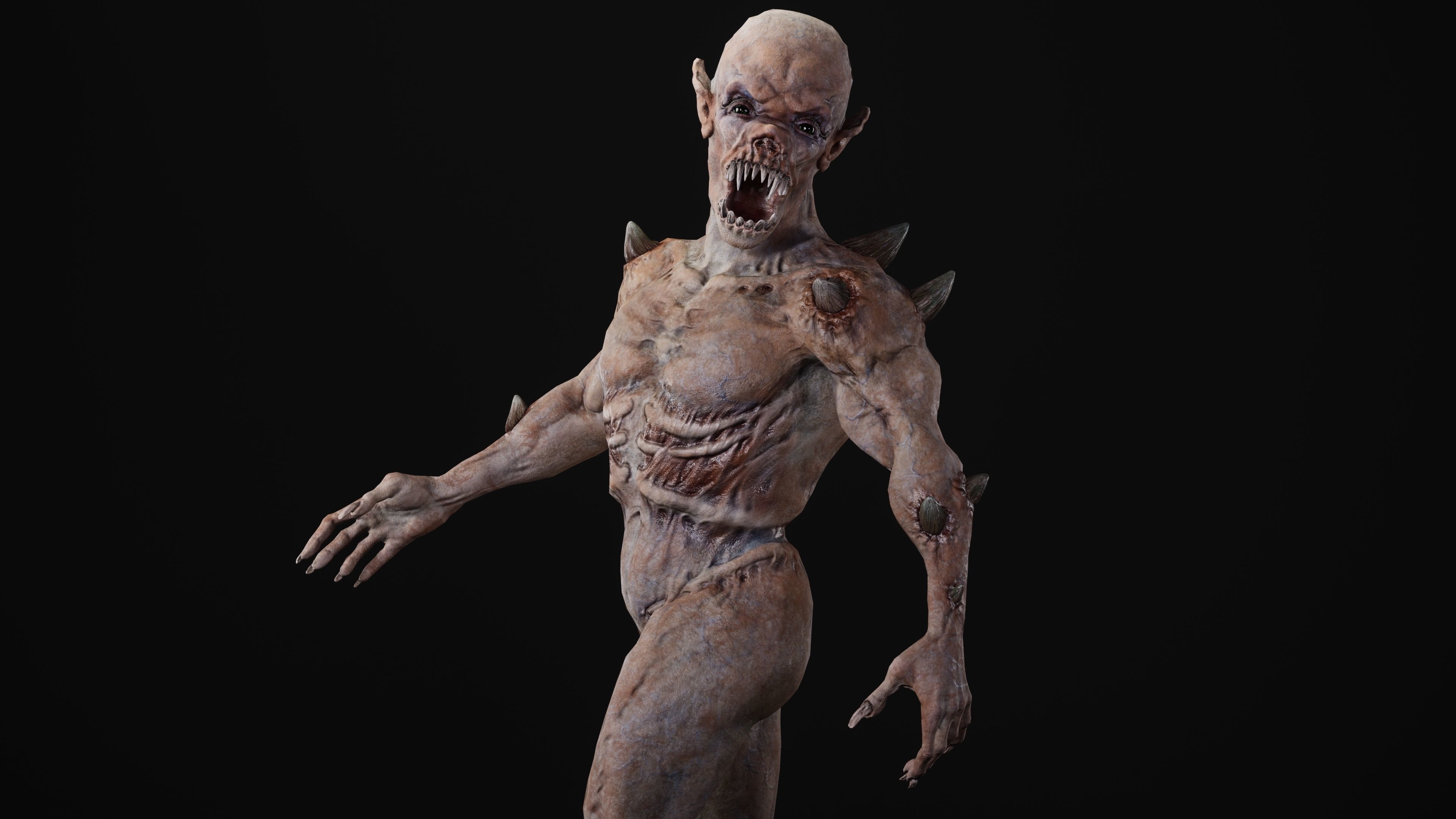 Mutant Samo Low-poly 3D model_33