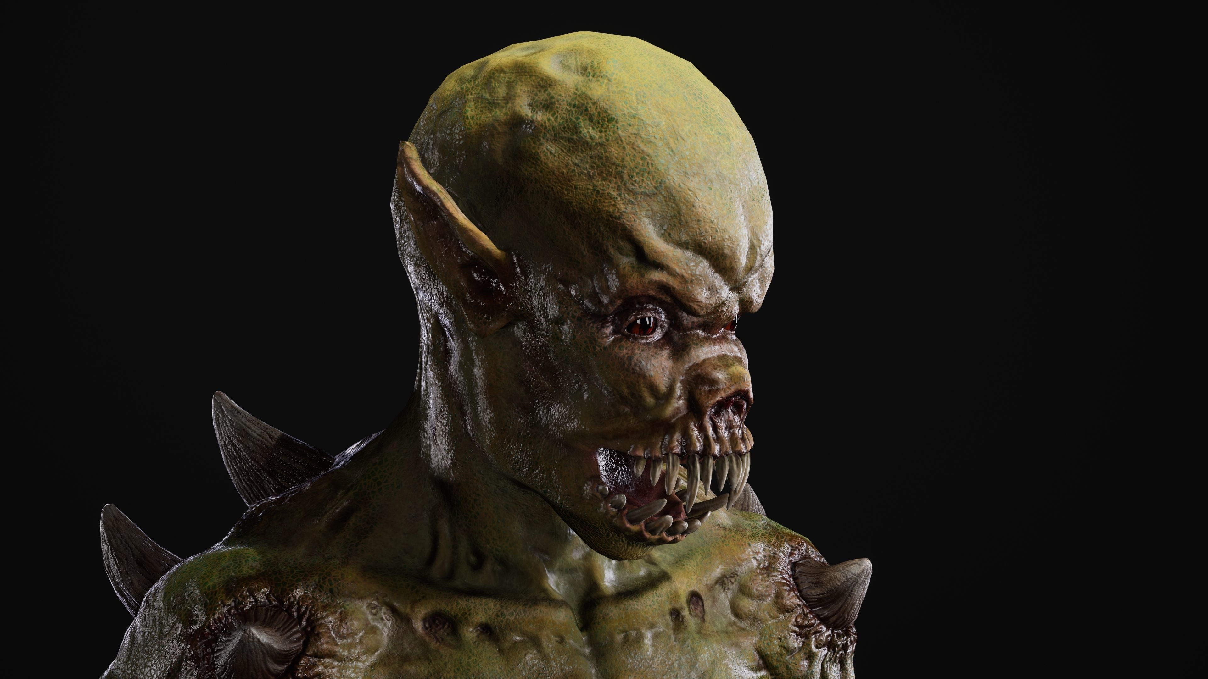 Mutant Samo Low-poly 3D model_32