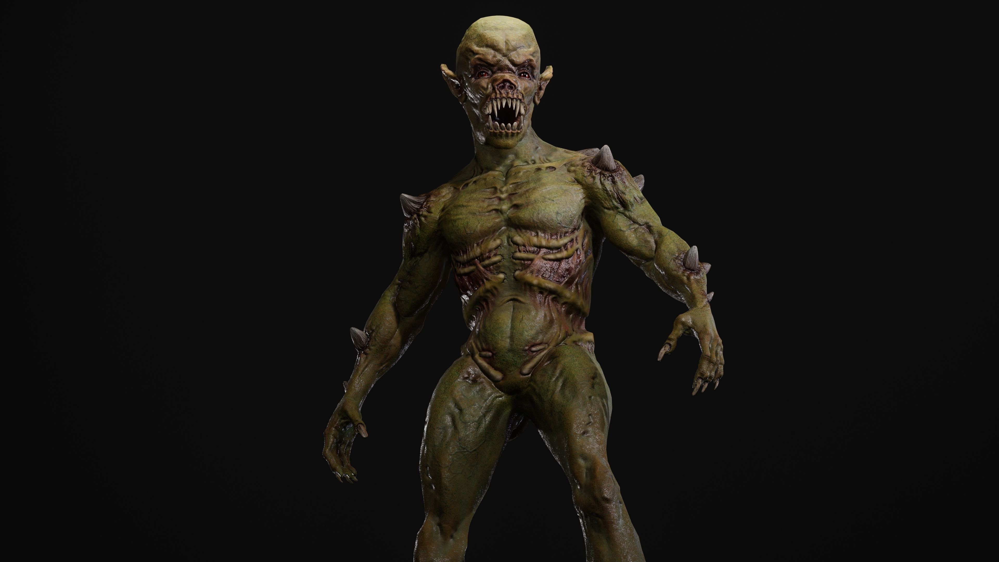 Mutant Samo Low-poly 3D model_29