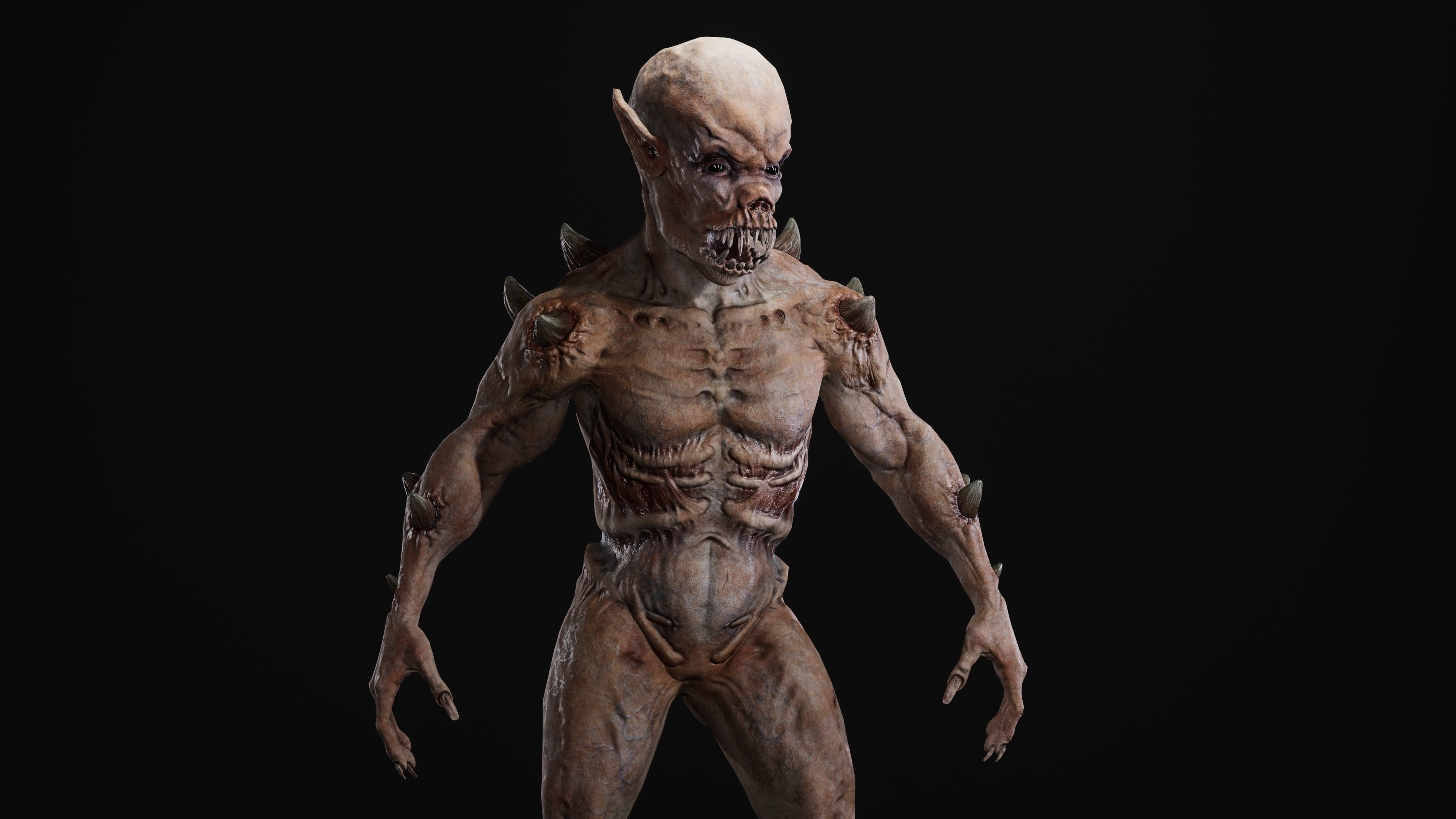 Mutant Samo Low-poly 3D model_30