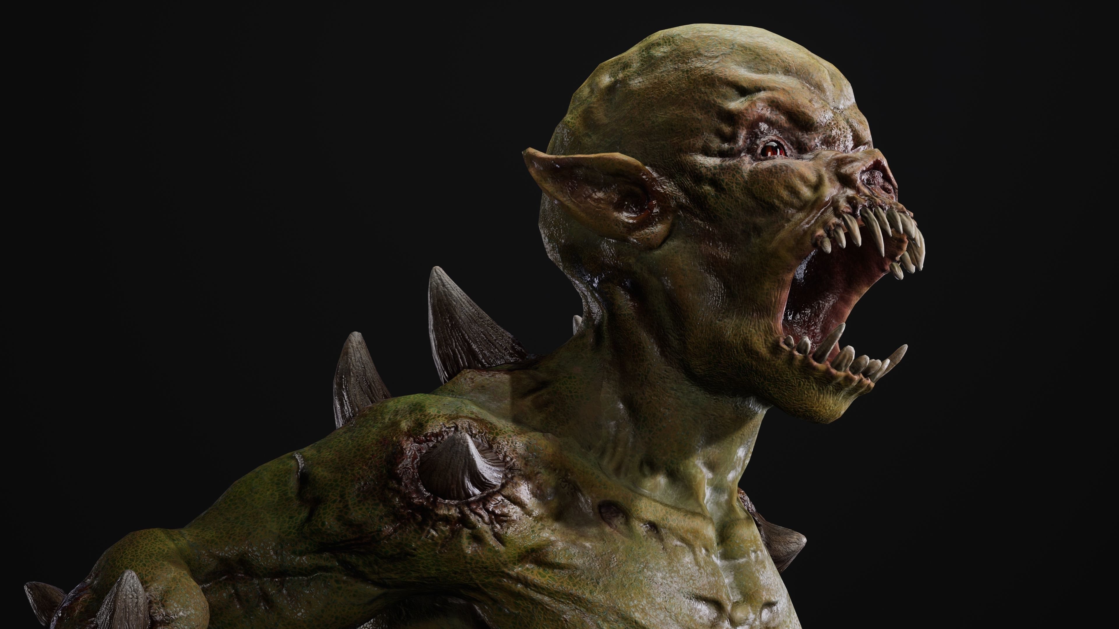 Mutant Samo Low-poly 3D model_64