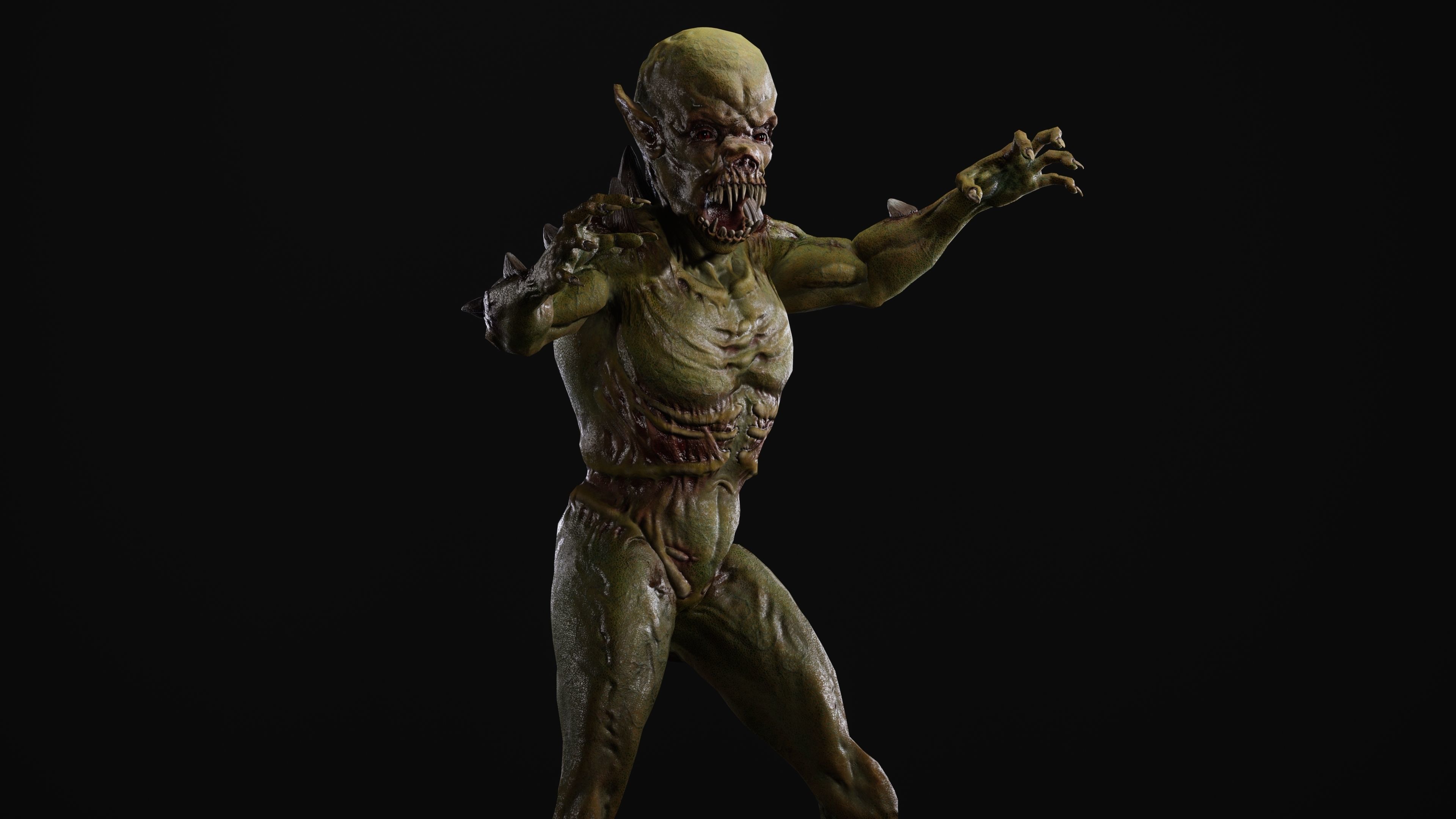 Mutant Samo Low-poly 3D model_83