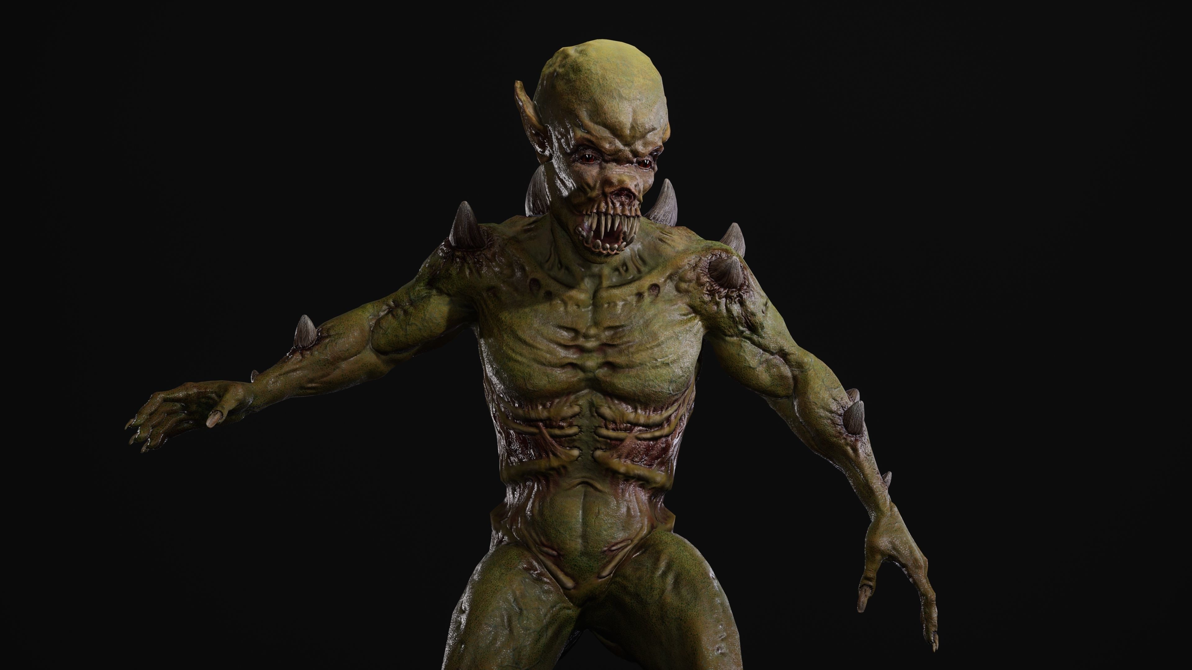 Mutant Samo Low-poly 3D model_46