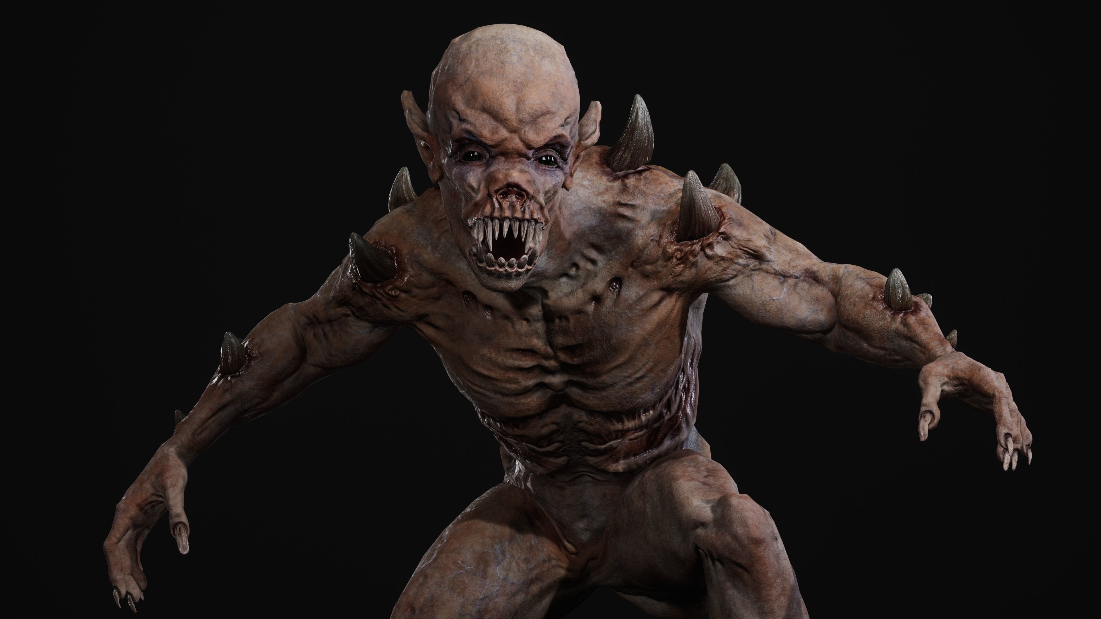 Mutant Samo Low-poly 3D model_41