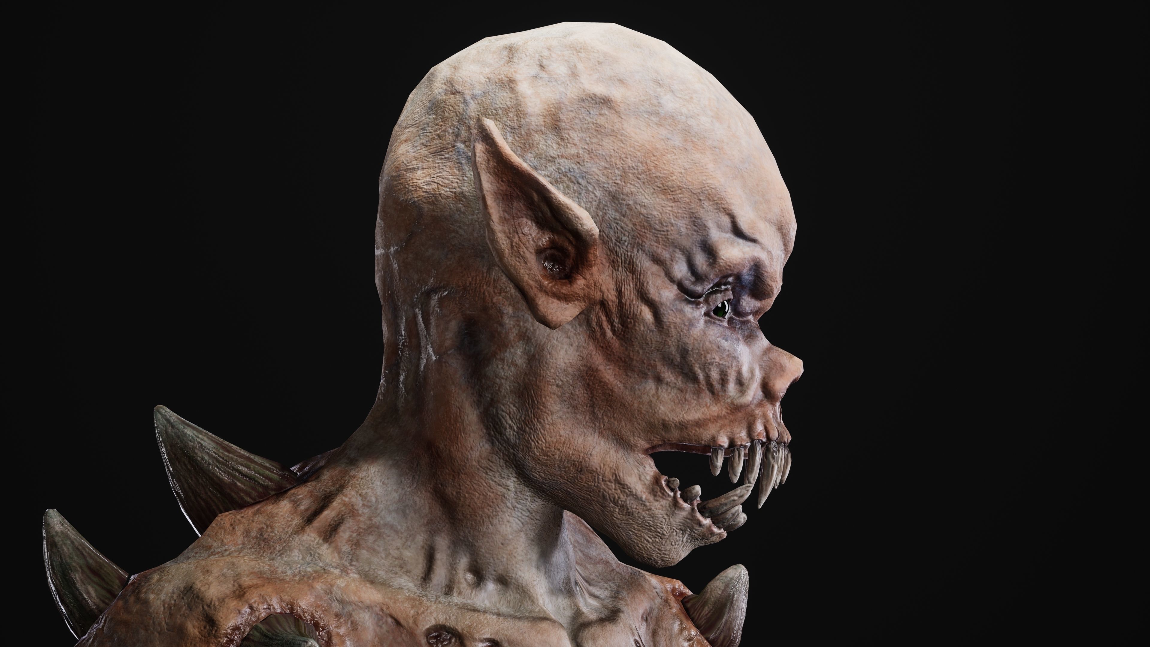 Mutant Samo Low-poly 3D model_9