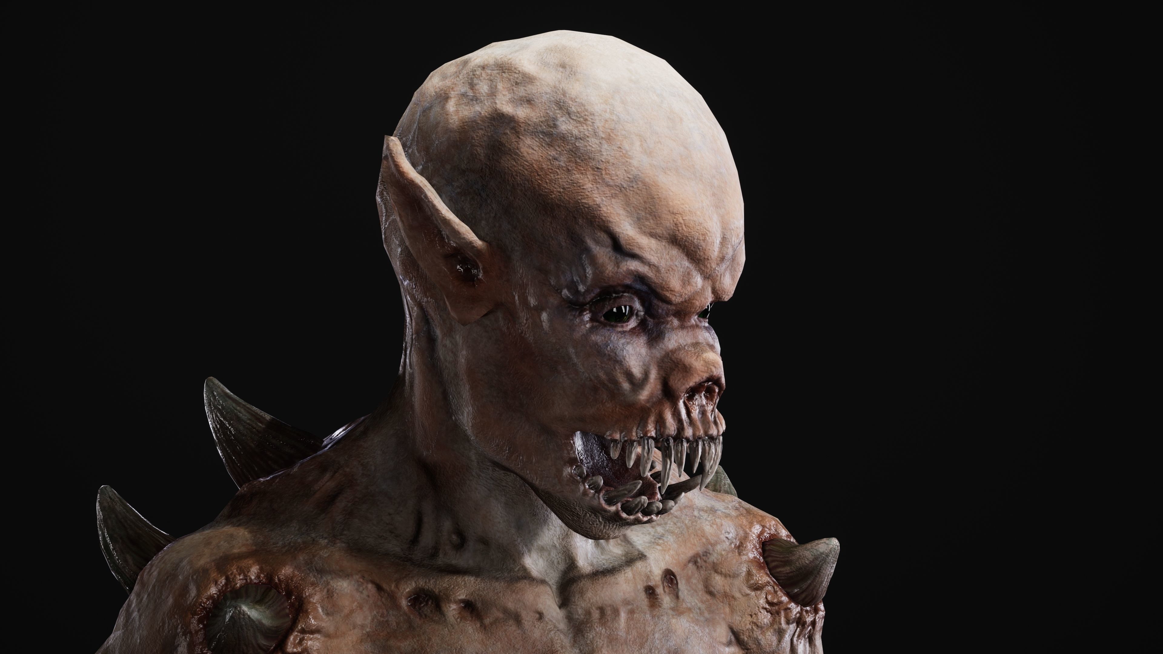 Mutant Samo Low-poly 3D model_35