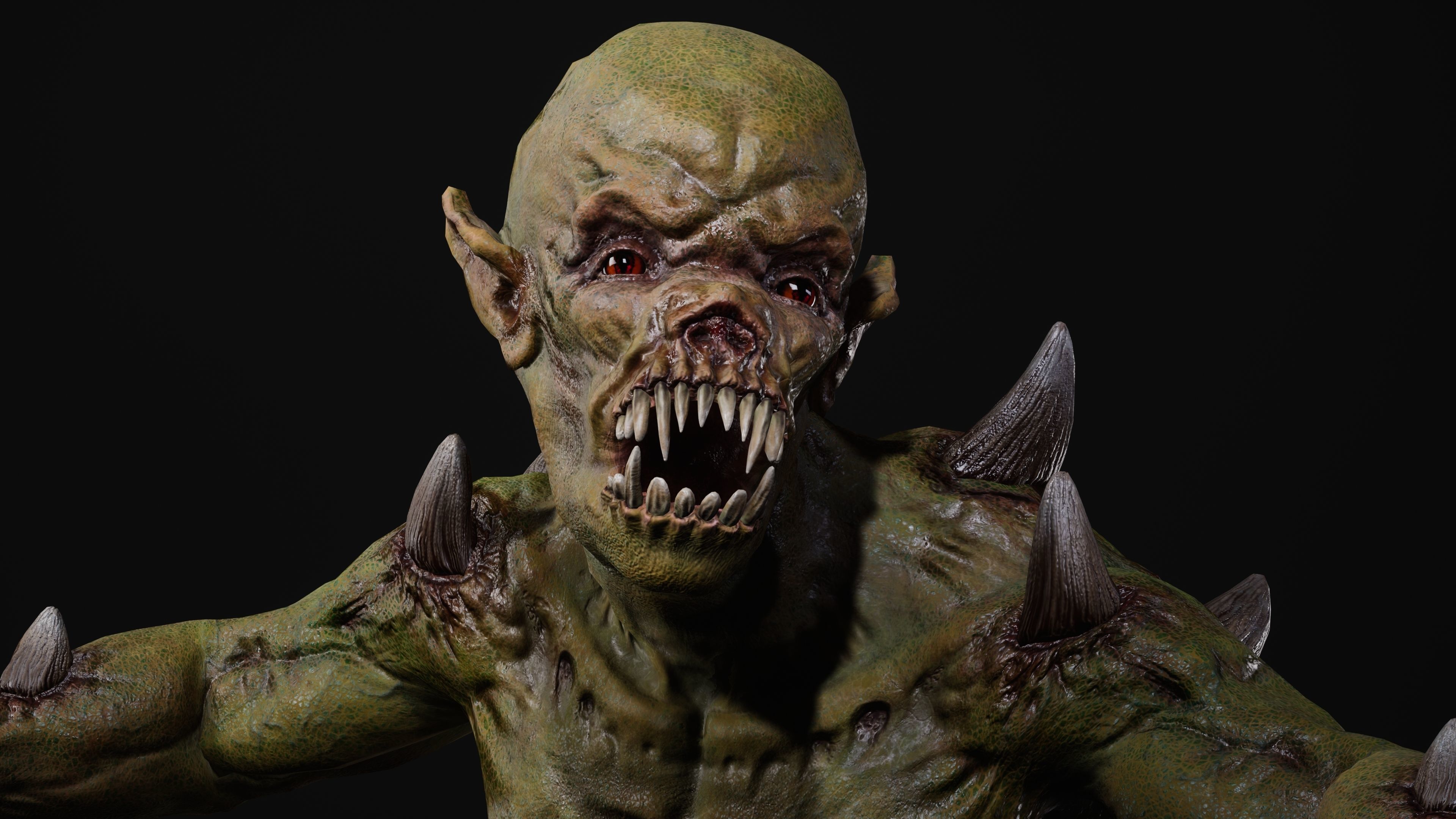 Mutant Samo Low-poly 3D model_117