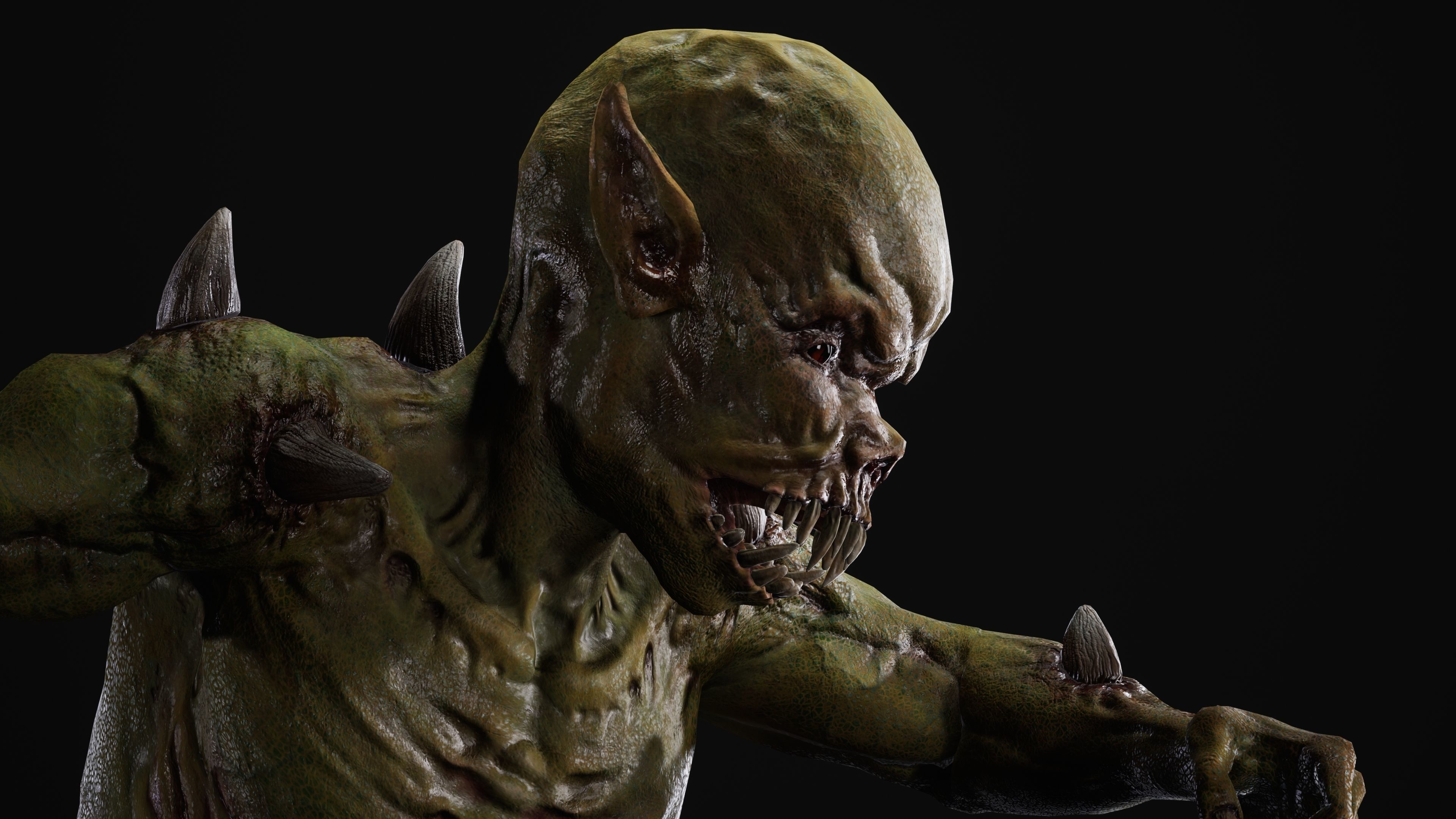 Mutant Samo Low-poly 3D model_49