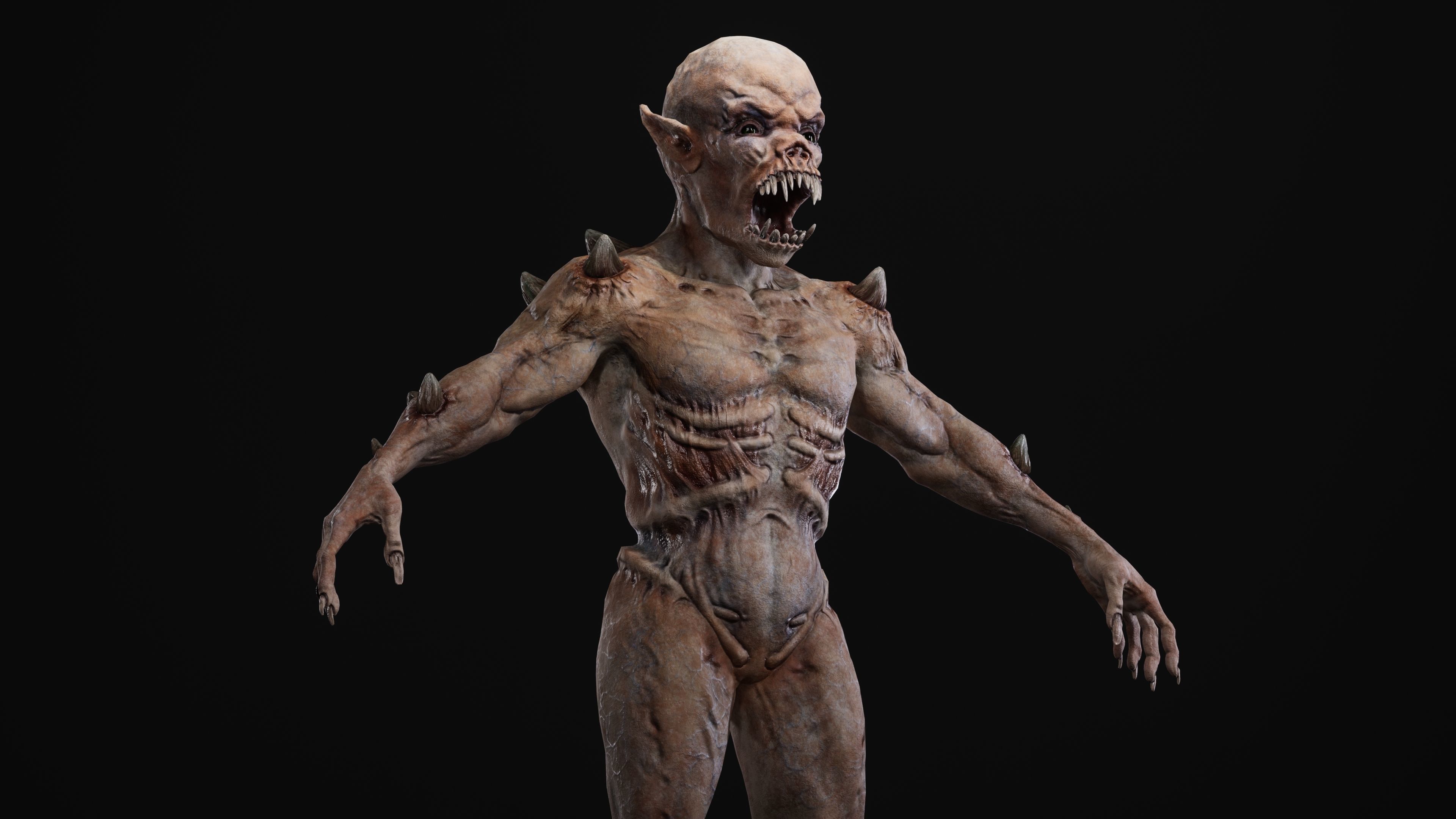 Mutant Samo Low-poly 3D model_13