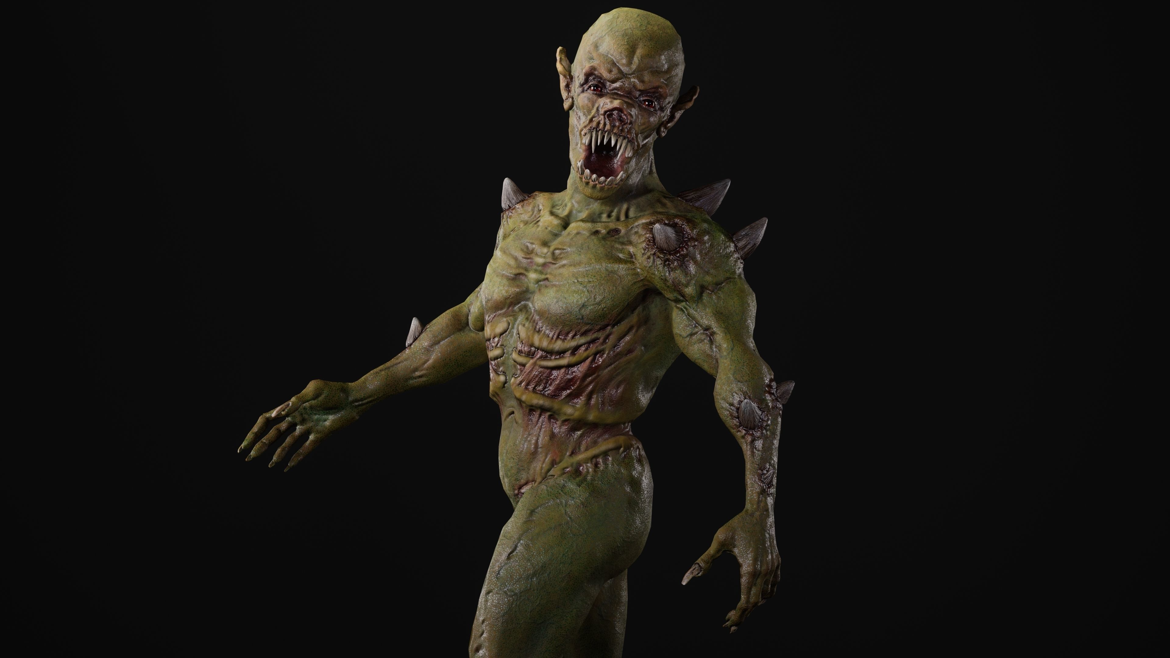 Mutant Samo Low-poly 3D model_34